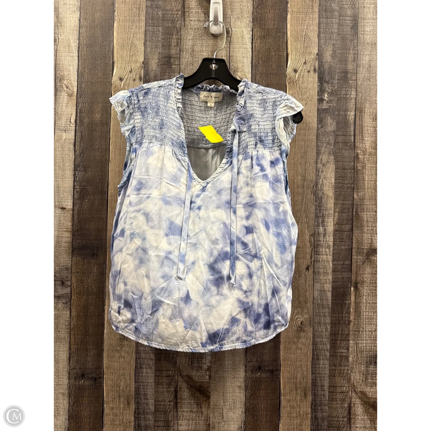 Top Short Sleeve By Cloth & Stone In Blue, Size: S