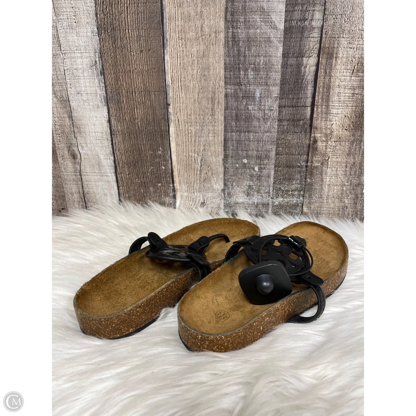 Sandals Designer By Tory Burch In Black, Size: 5