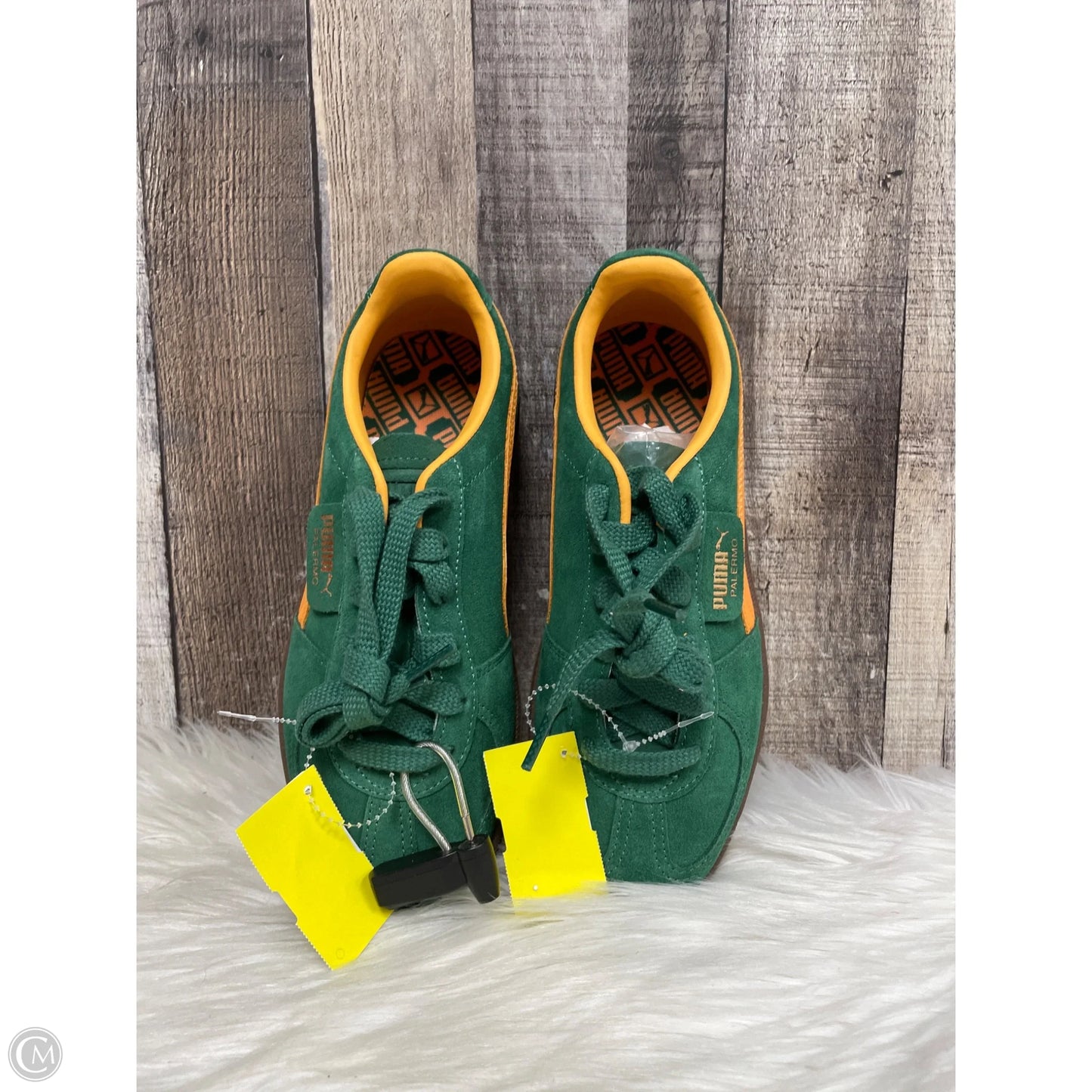 Shoes Athletic By Puma In Green & Orange, Size: 6