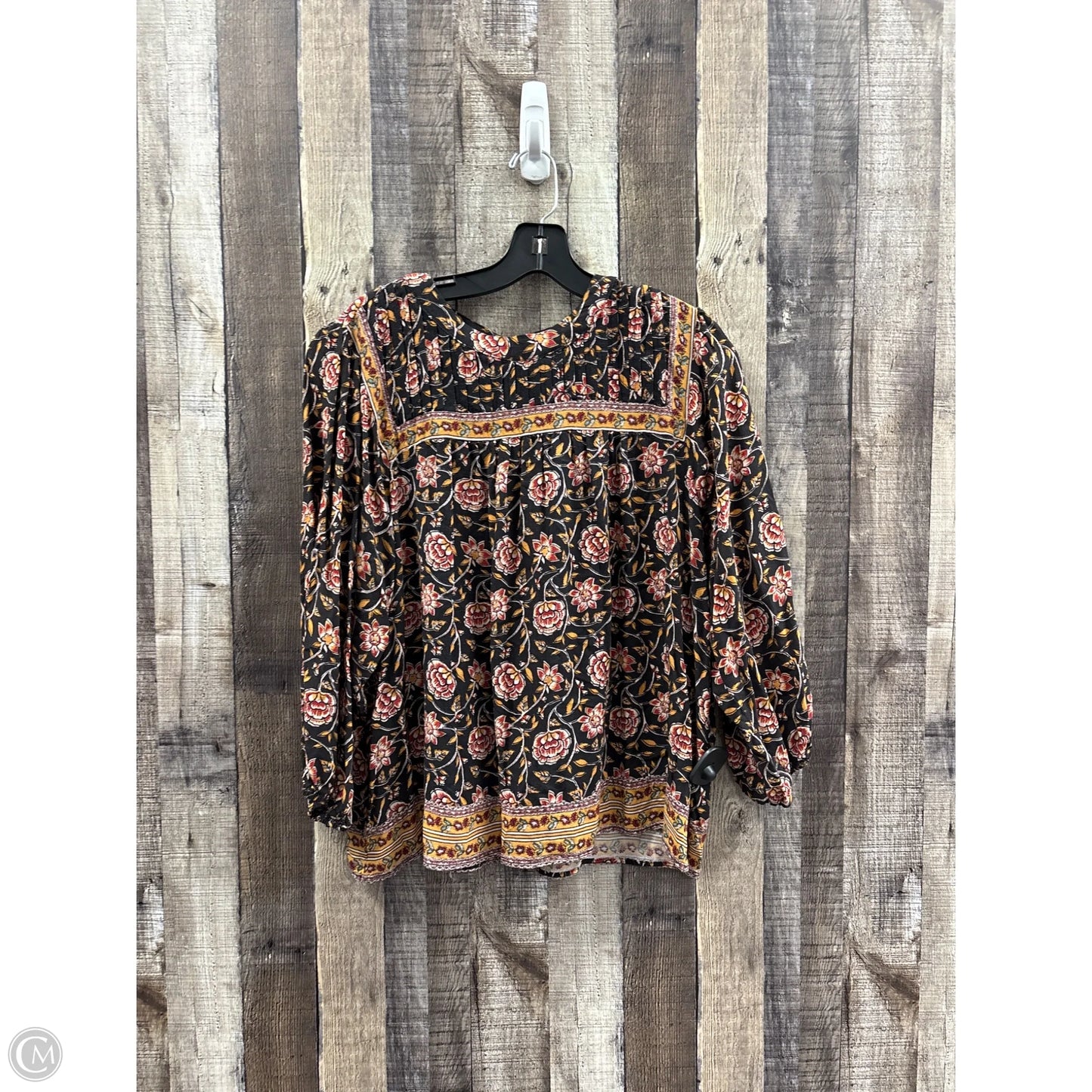 Top Long Sleeve By Knox Rose In Multi-colored, Size: Xl