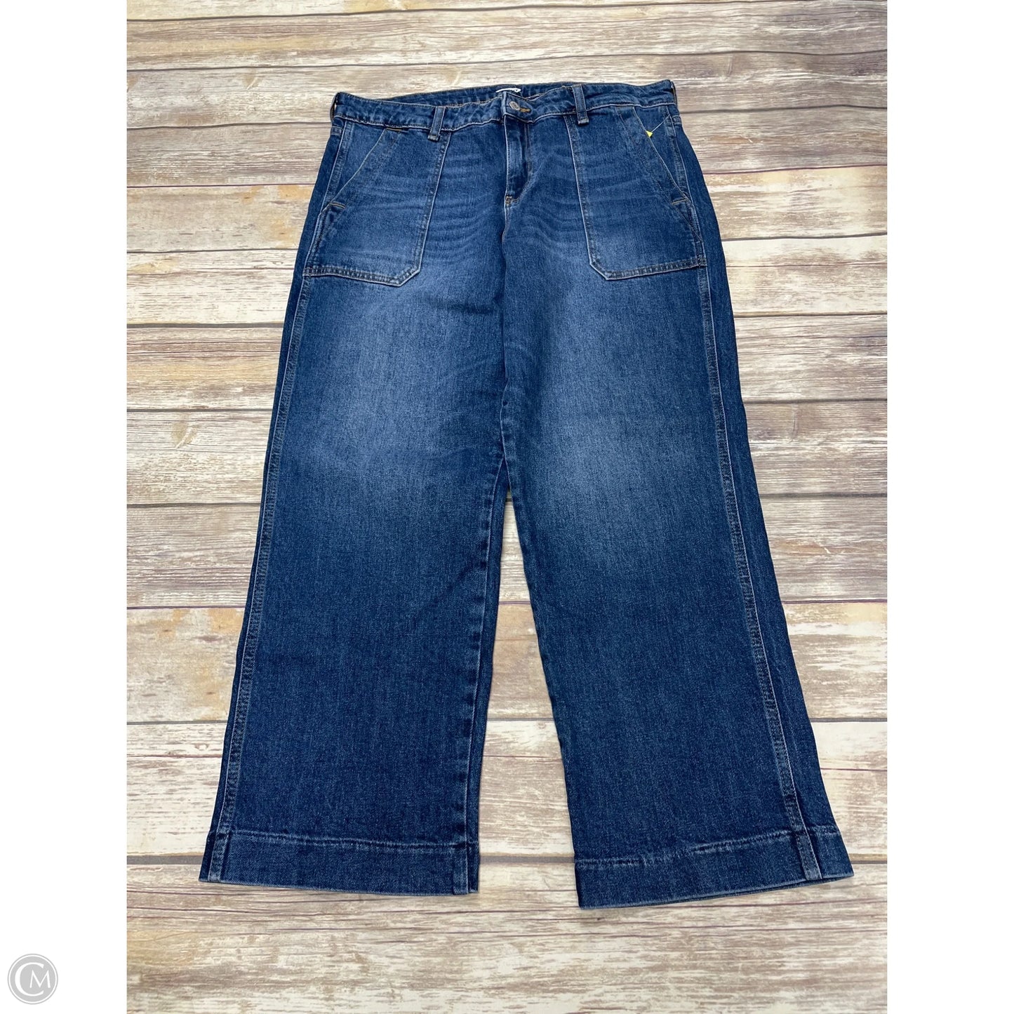 Jeans Wide Leg By Old Navy In Blue Denim, Size: 14