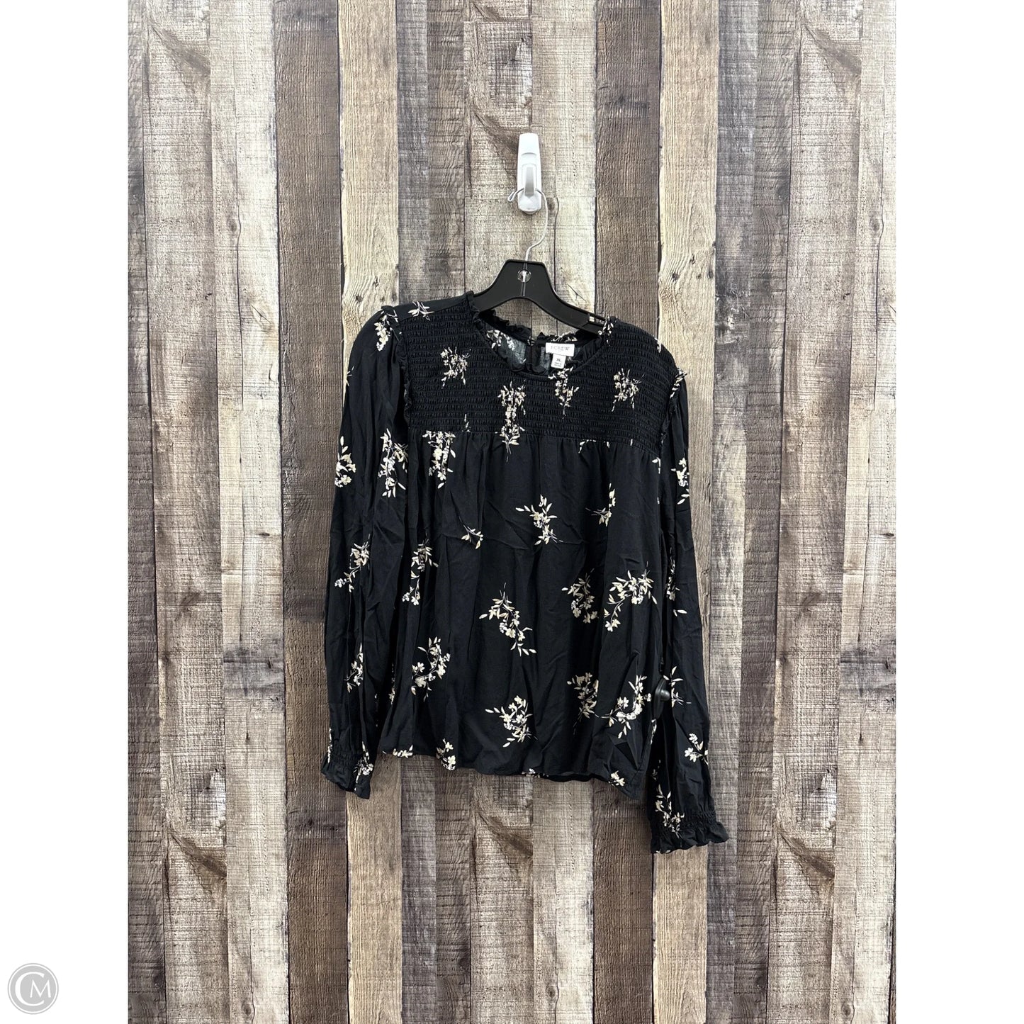 Top Long Sleeve By J. Crew In Black, Size: Xl