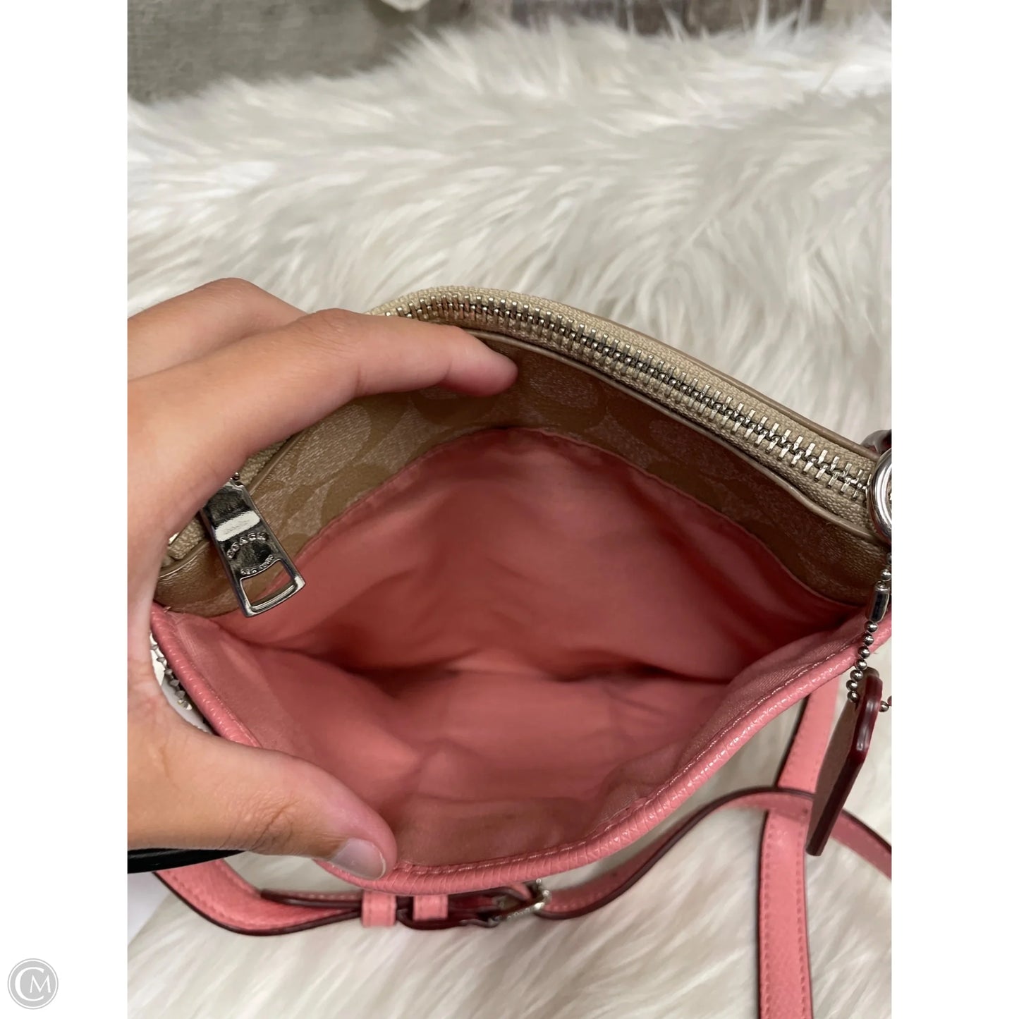 Crossbody Designer By Coach, Size: Small