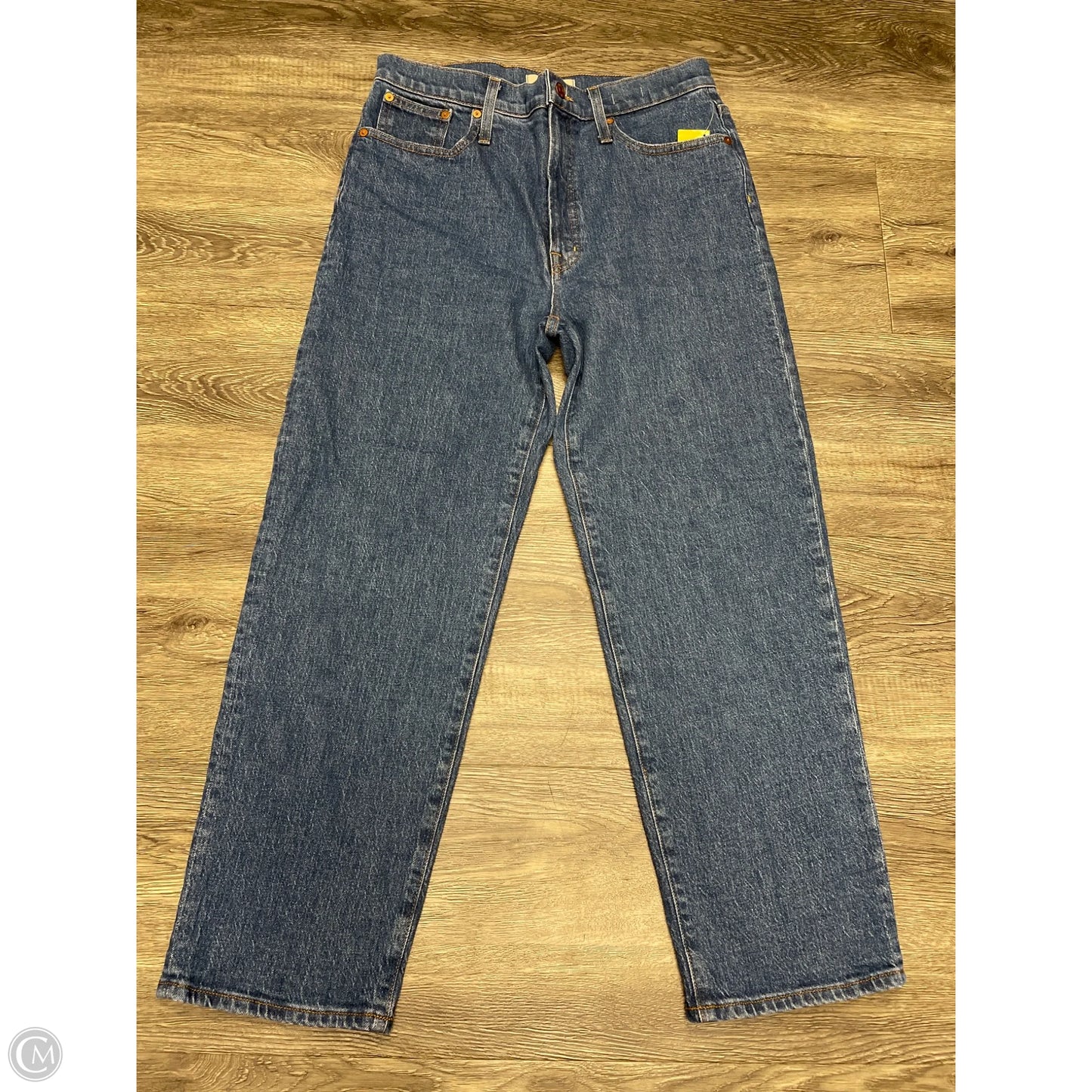 Jeans Cropped By Madewell In Blue Denim, Size: 8