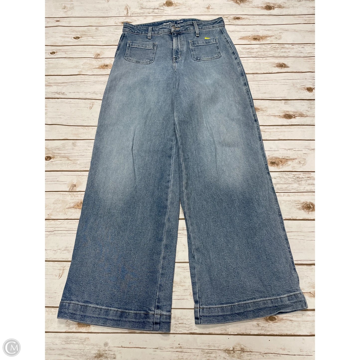 Jeans Wide Leg By Old Navy In Blue Denim, Size: 10