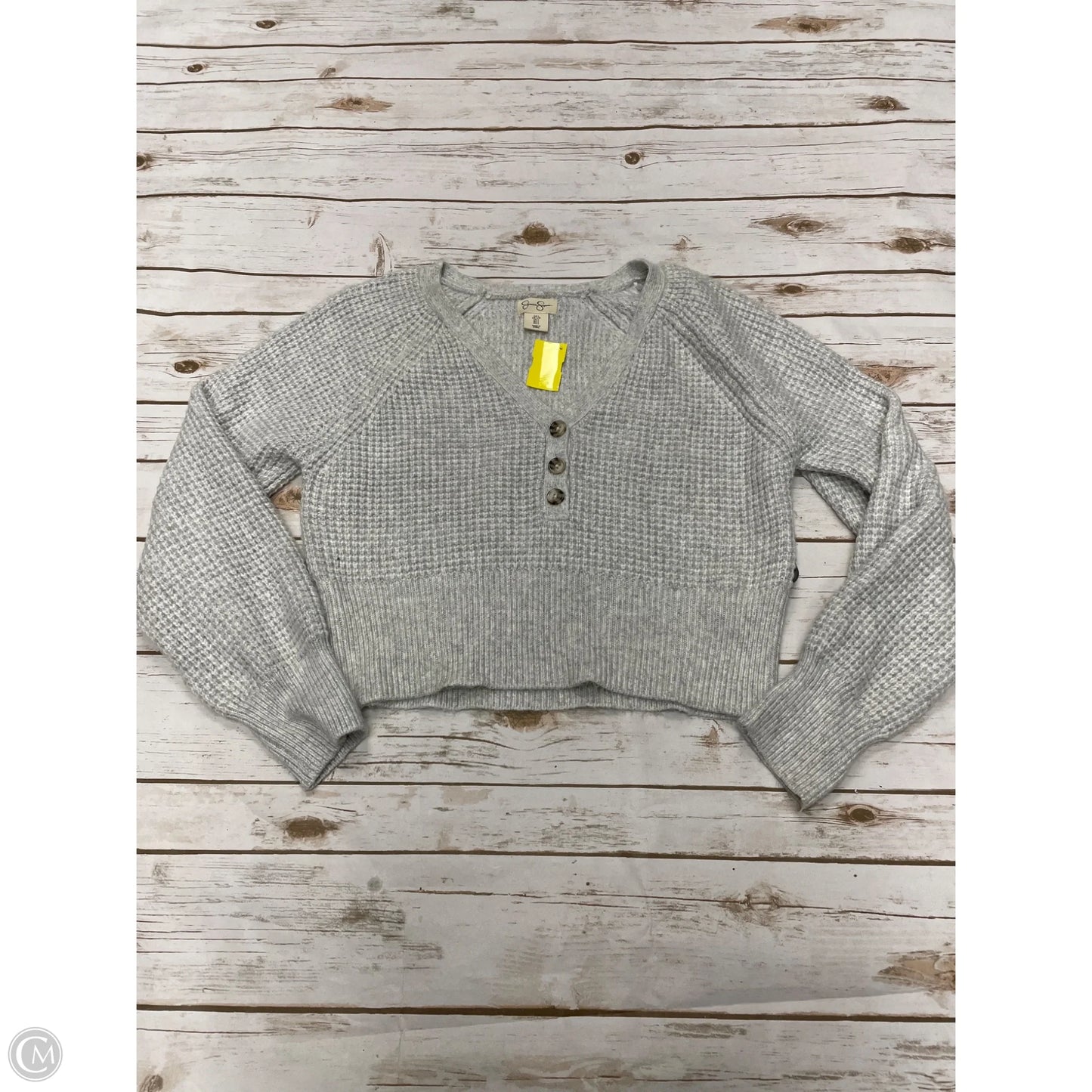 Sweater By Jessica Simpson In Grey, Size: L