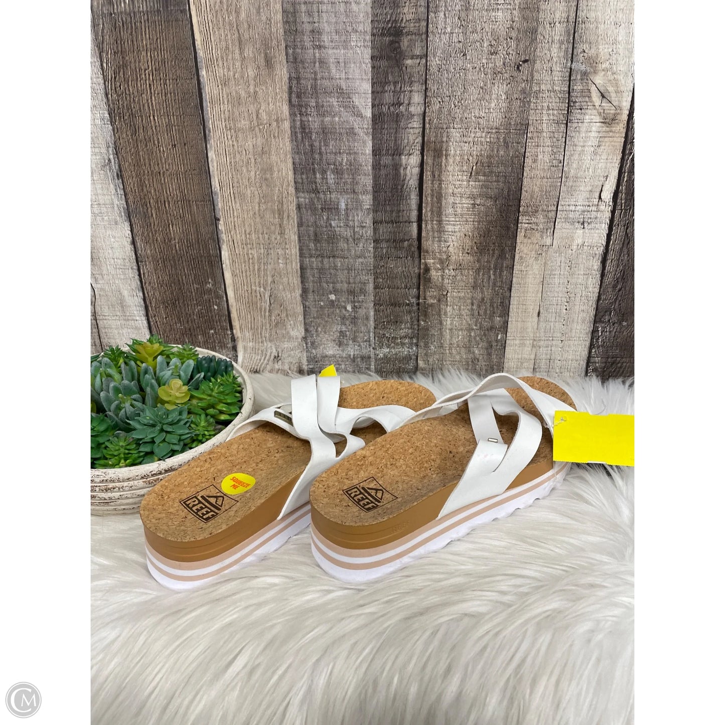 Sandals Flats By Reef In White, Size: 7