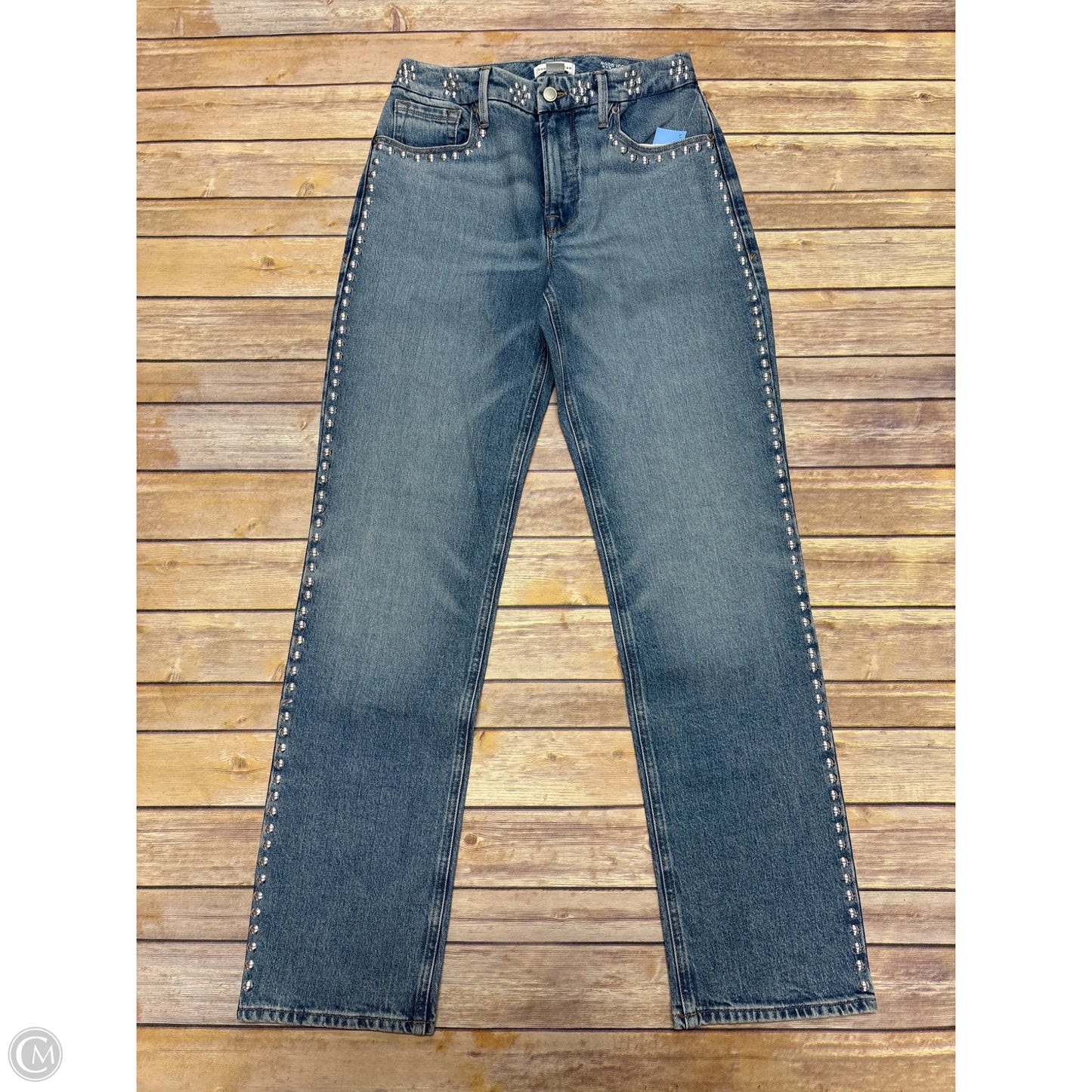 Jeans Straight By Good American In Blue Denim, Size: 2