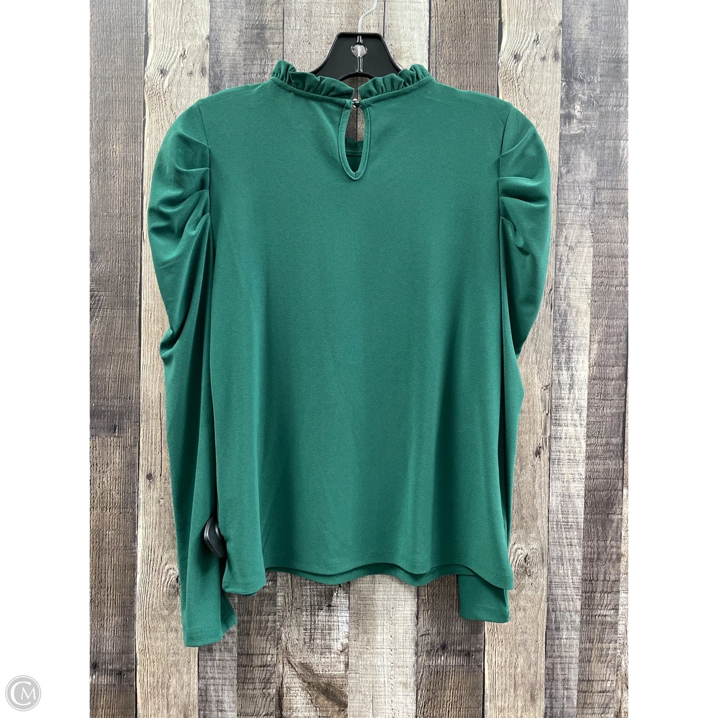 Top Long Sleeve By Cece In Green, Size: S