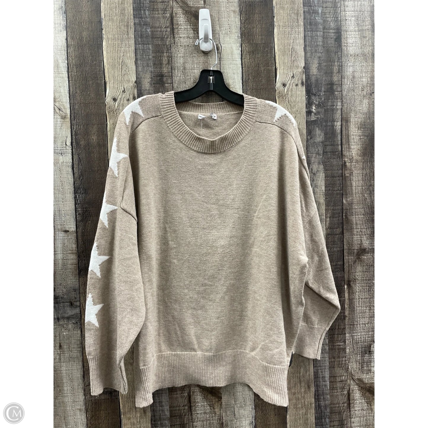 Sweater By Cmf In Tan, Size: 2x