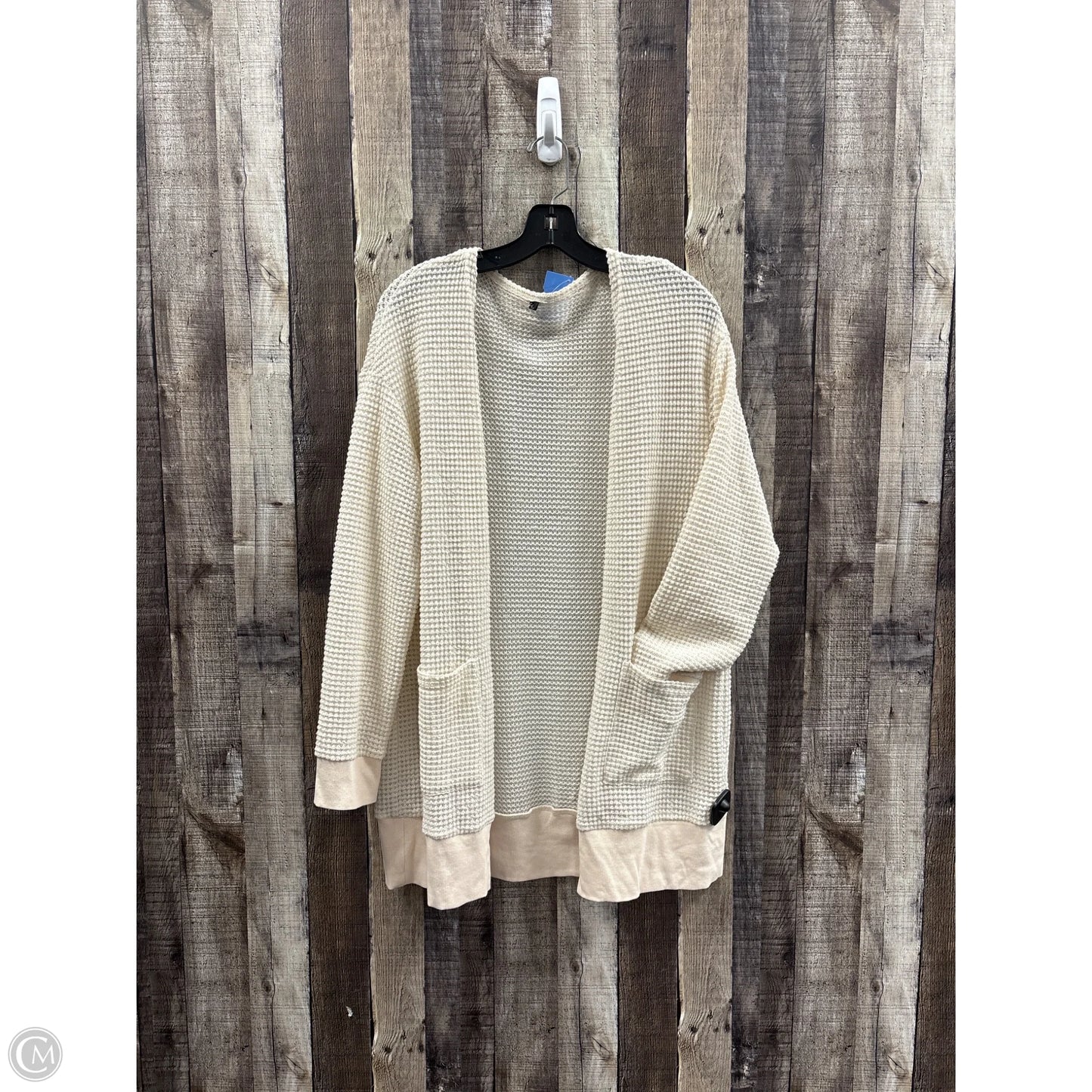 Sweater Cardigan By Cmf In Cream, Size: Xl