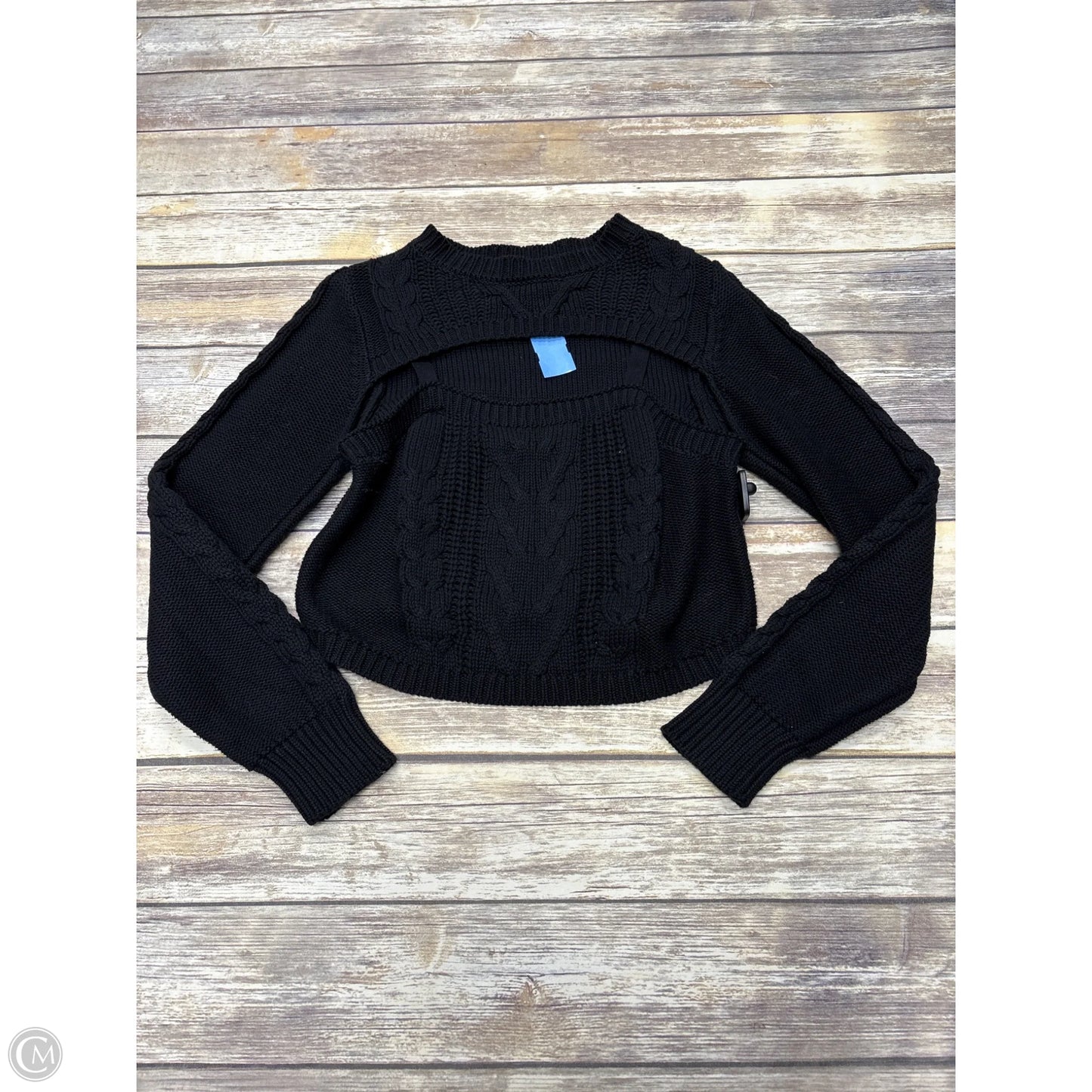 Sweater By Elan In Black, Size: L