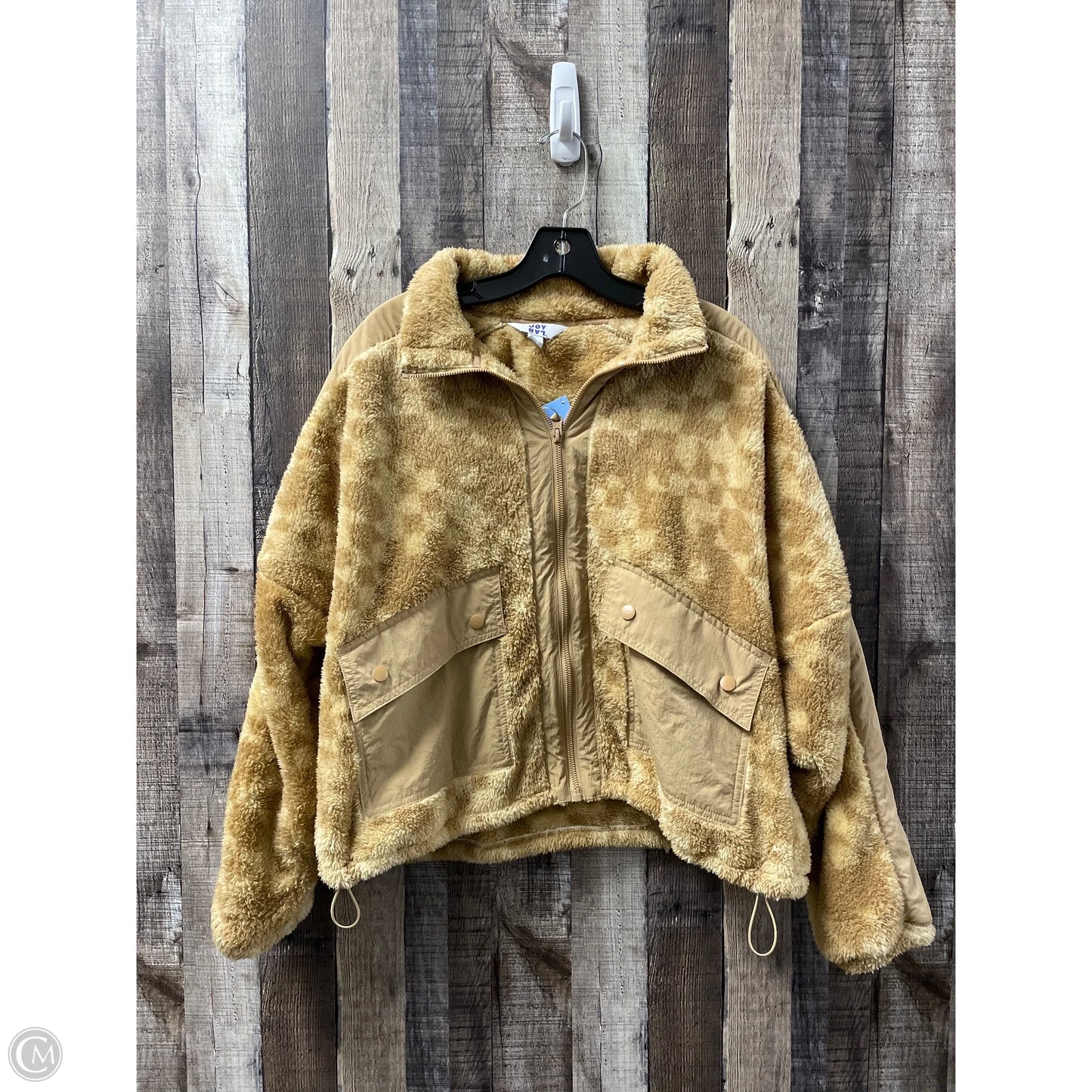 Jacket Faux Fur & Sherpa By Joy Lab In Brown, Size: M
