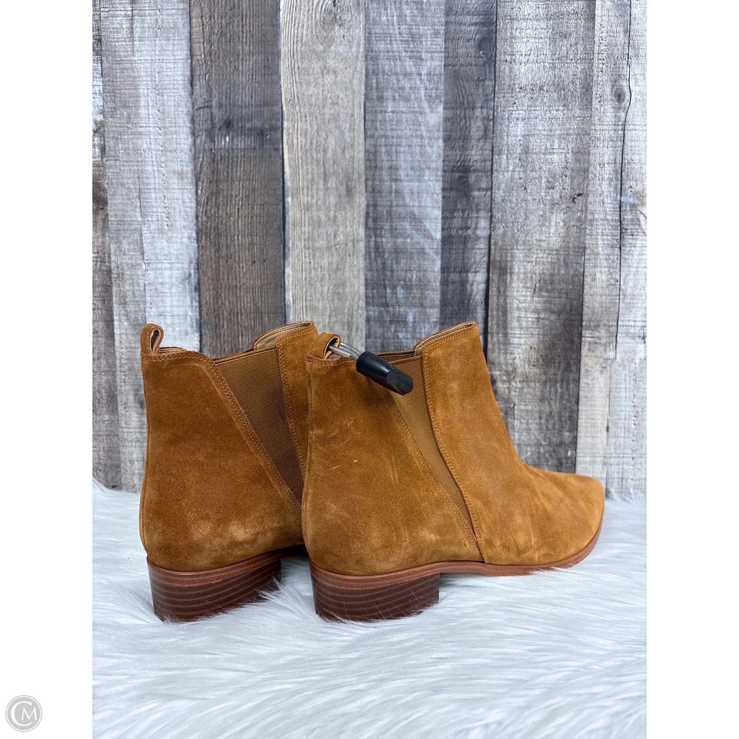Boots Ankle Heels By Marc Fisher In Brown, Size: 12