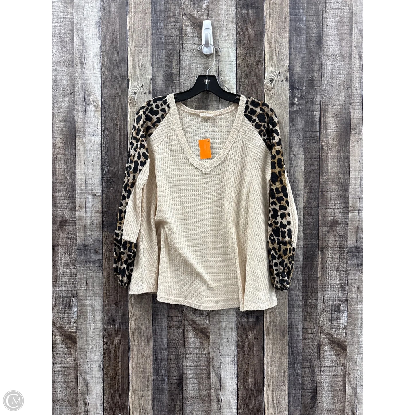 Top Long Sleeve By Lovely Melody In Cream, Size: S