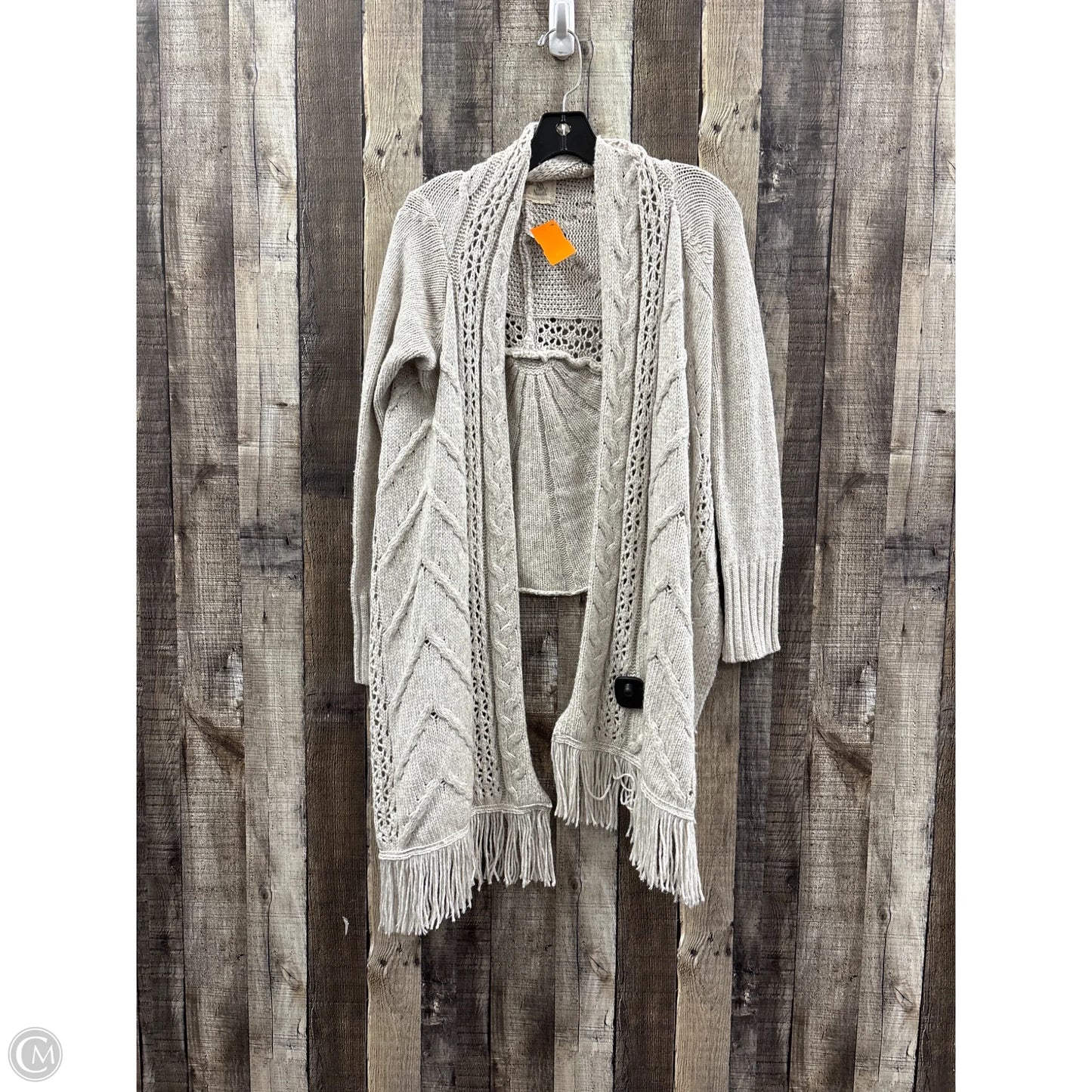 Sweater Cardigan By Cme In Grey, Size: Xs