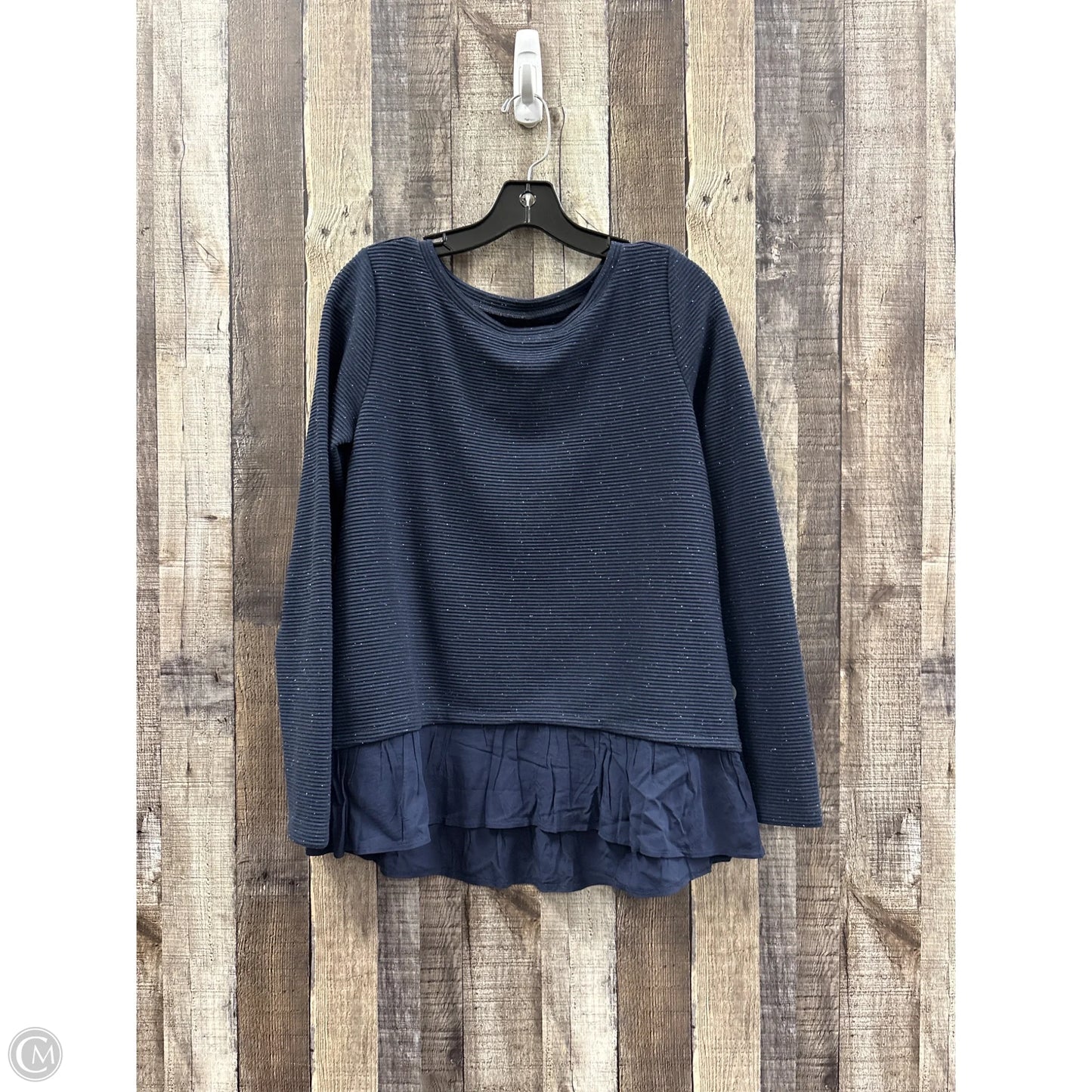 Top Long Sleeve By Loft In Navy, Size: Xs