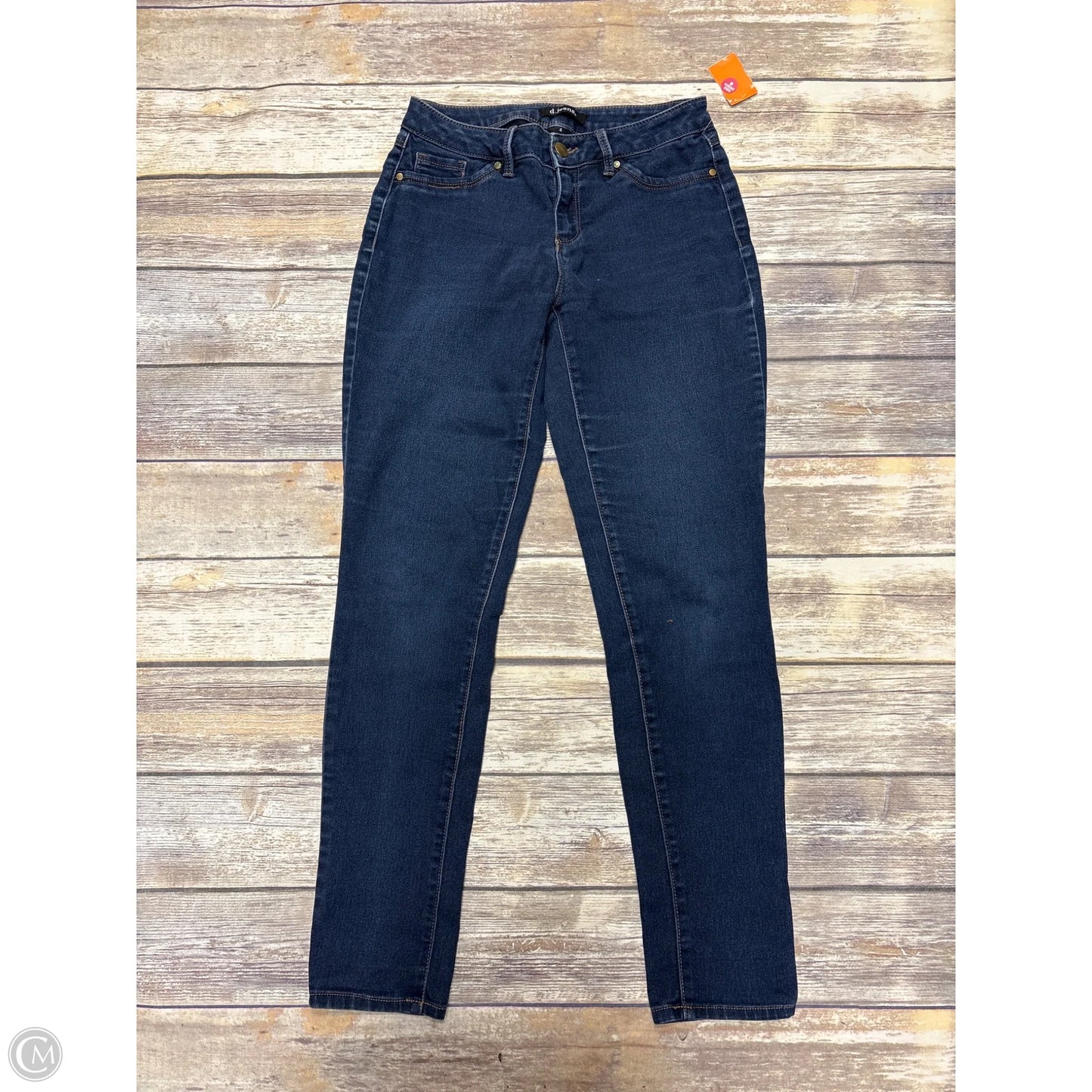 Jeans Skinny By D Jeans In Blue Denim, Size: 4