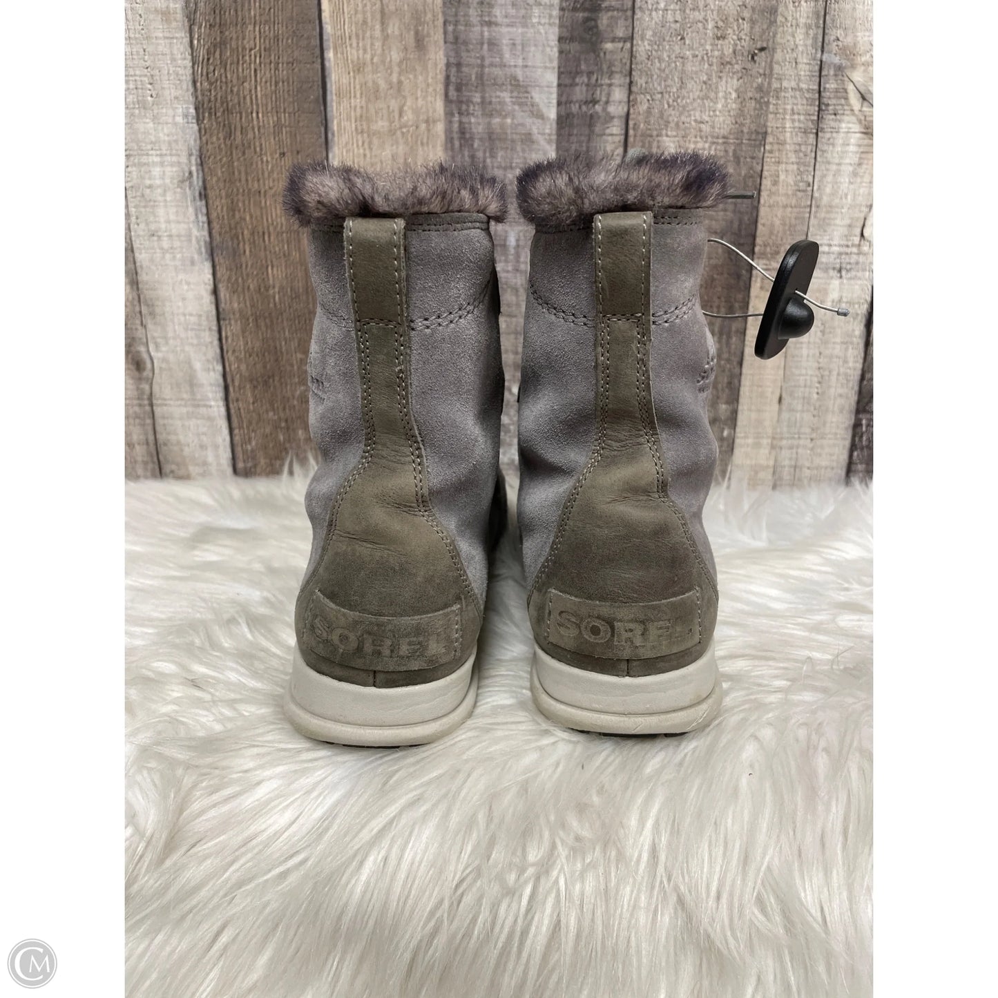 Boots Ankle Flats By Sorel In Grey, Size: 8.5