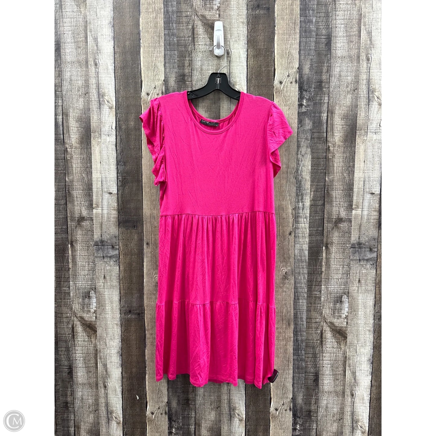 Dress Casual Short By Cme In Pink, Size: Xl