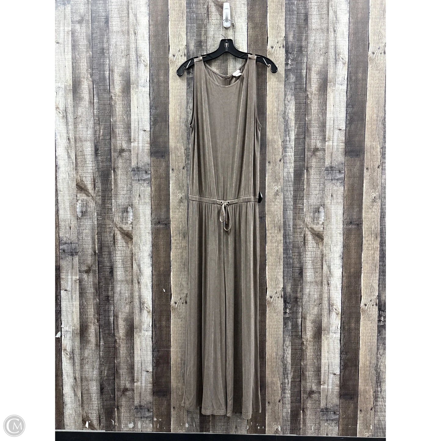 Jumpsuit By Chicos In Taupe, Size: S