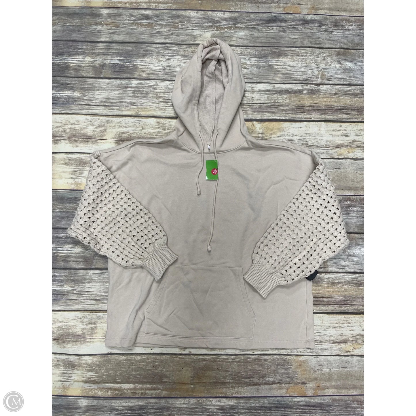 Sweatshirt Hoodie By Time And Tru In Cream, Size: Xl