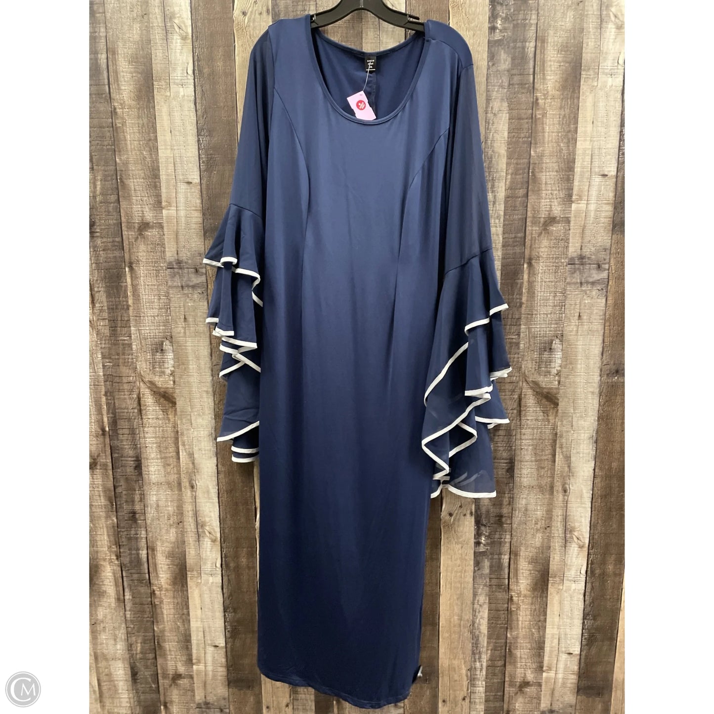 Dress Casual Maxi By Shein In Navy, Size: 1x