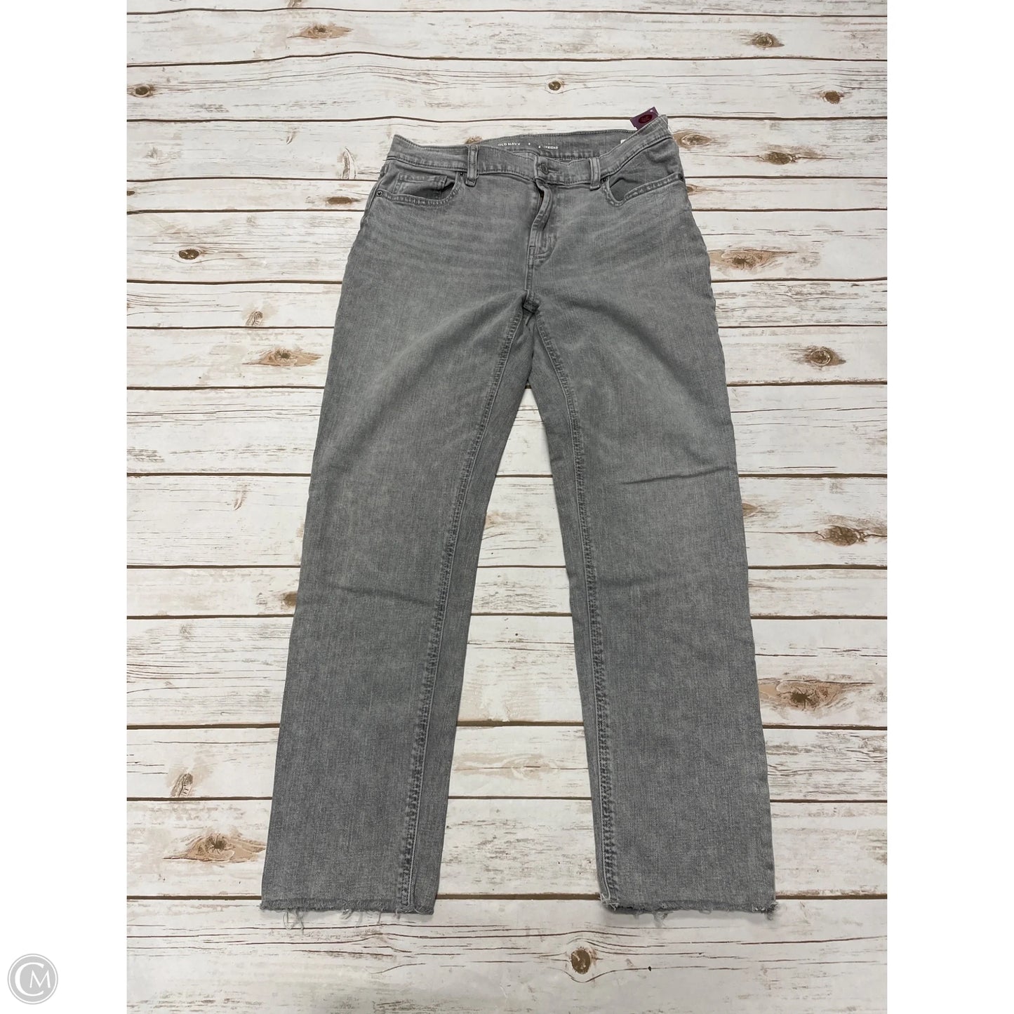 Jeans Boyfriend By Old Navy In Grey, Size: 6
