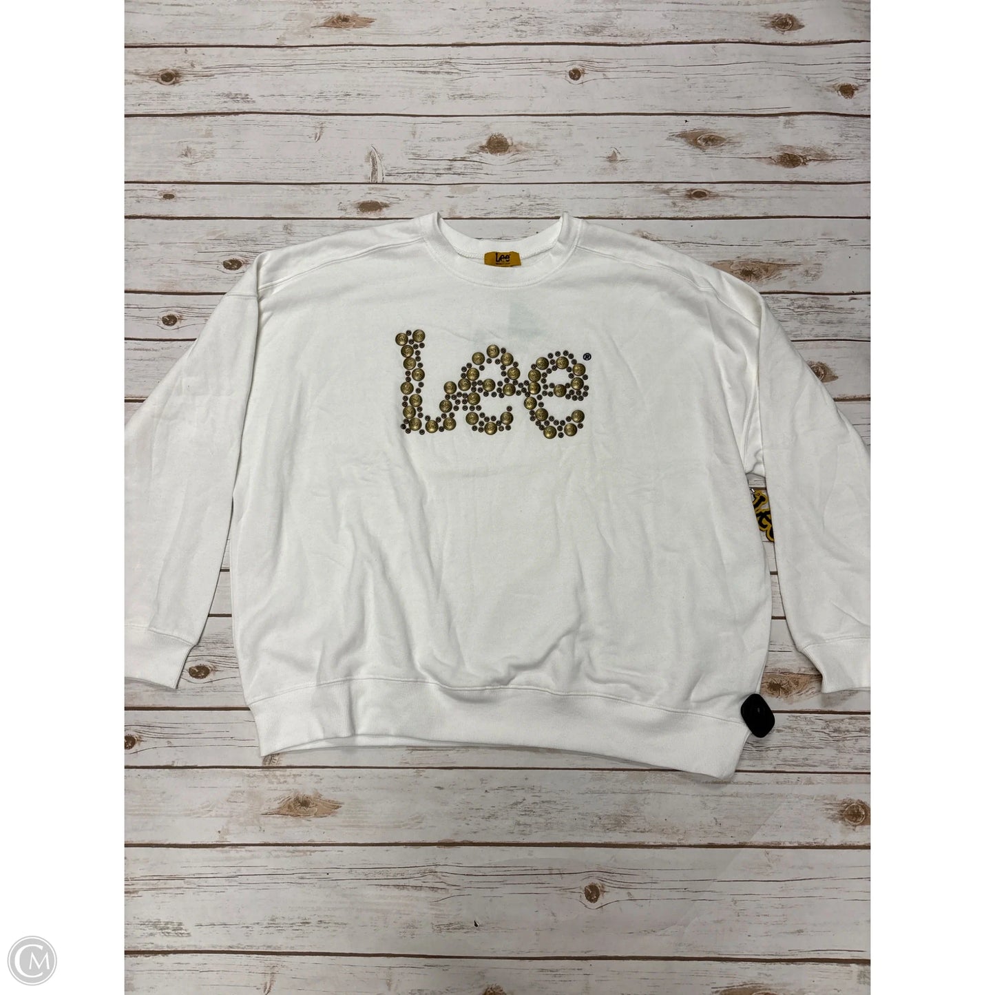 Sweatshirt Crewneck By Lee In White, Size: 1x