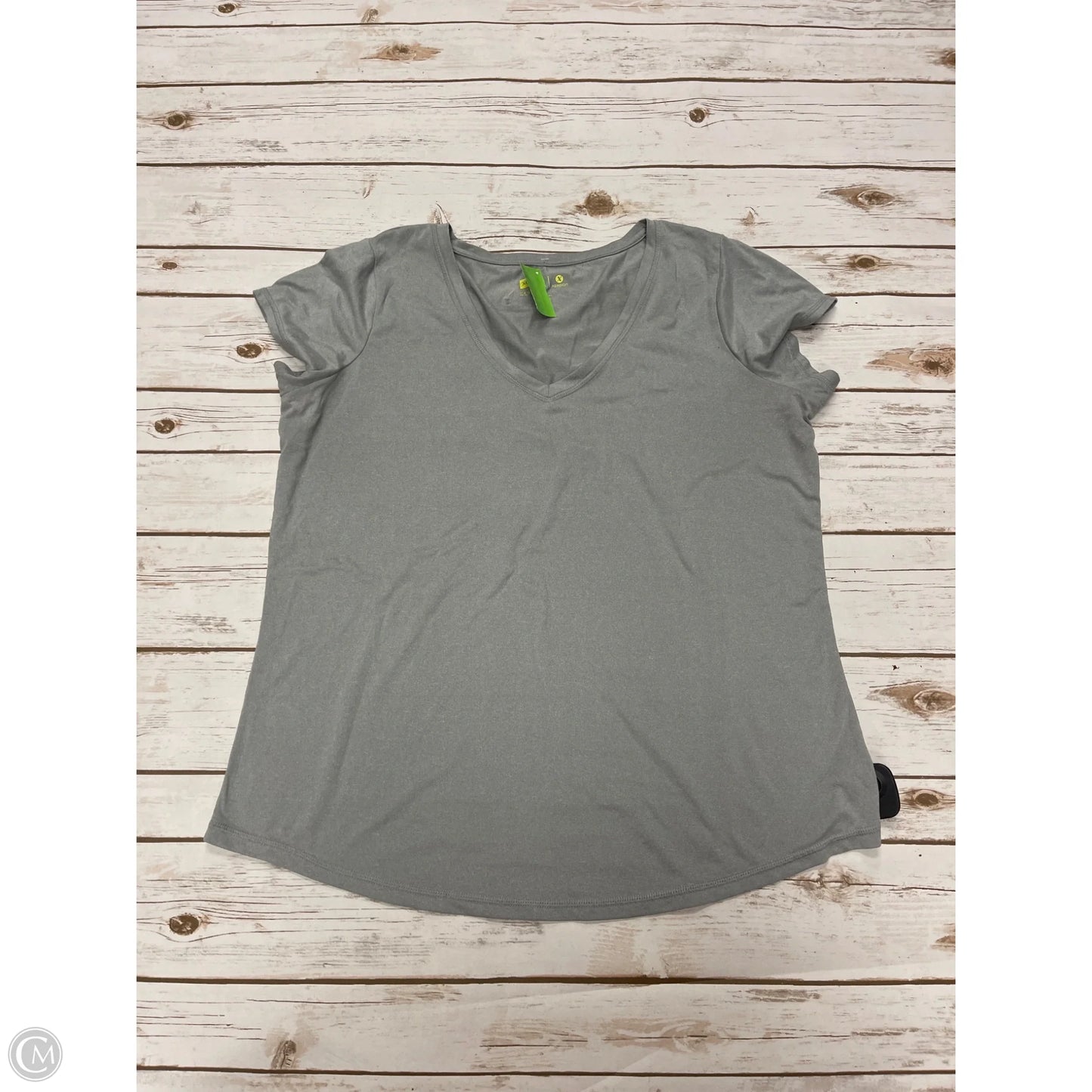 Athletic Top Short Sleeve By Xersion In Grey, Size: Xl