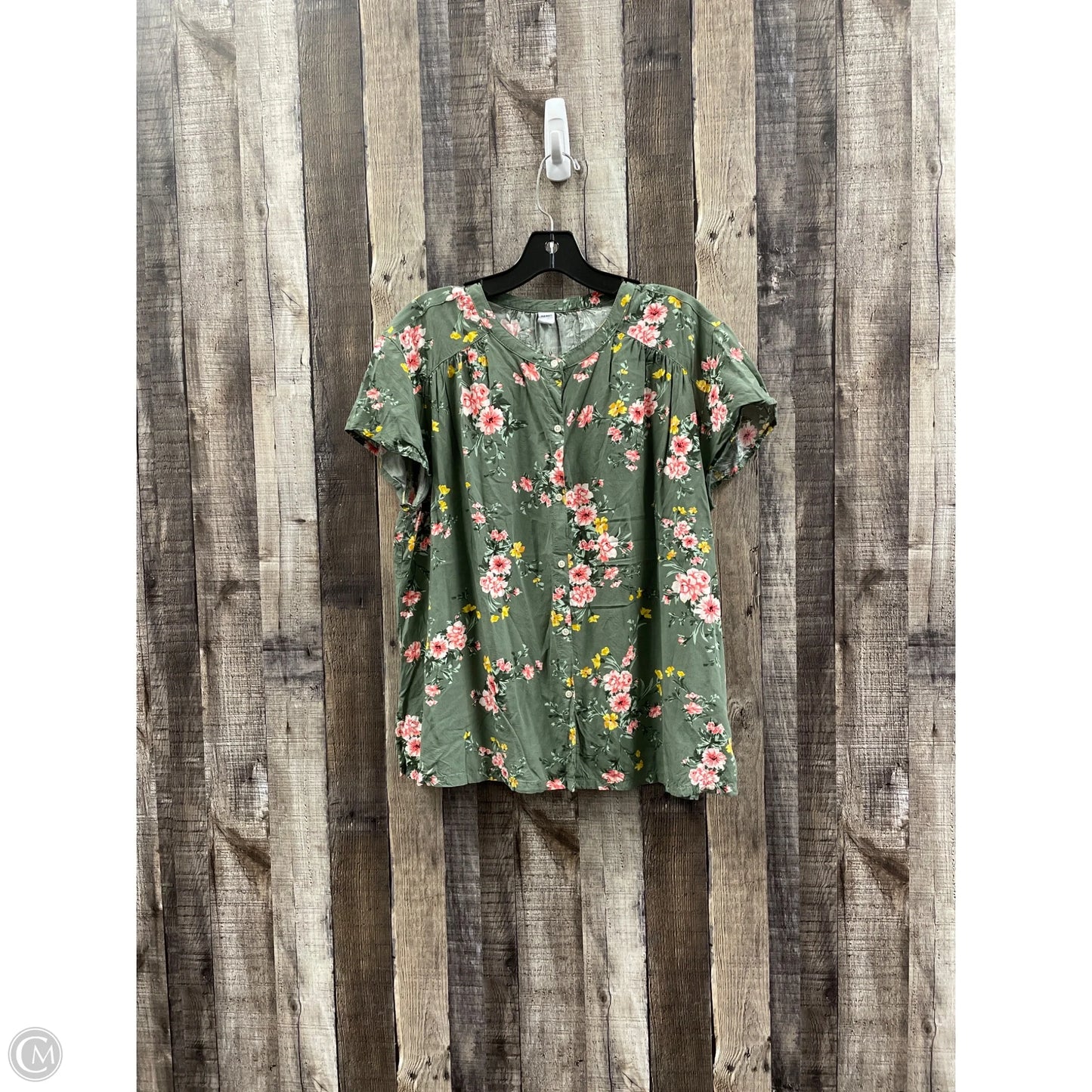 Top Short Sleeve By Old Navy In Green, Size: L