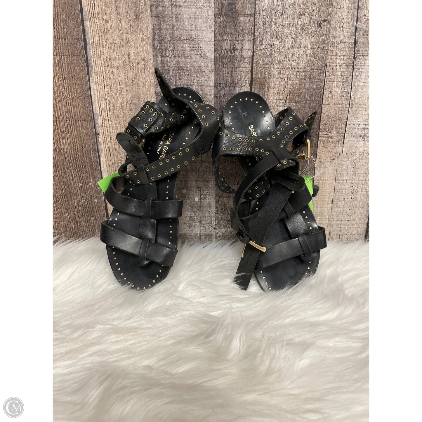 Sandals Flats By Cmf In Black, Size: 7.5