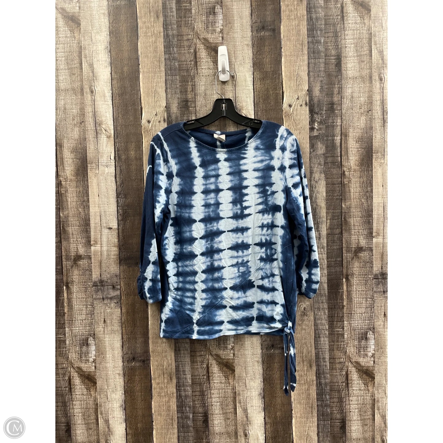 Top Long Sleeve By Chicos In Tie Dye Print, Size: M