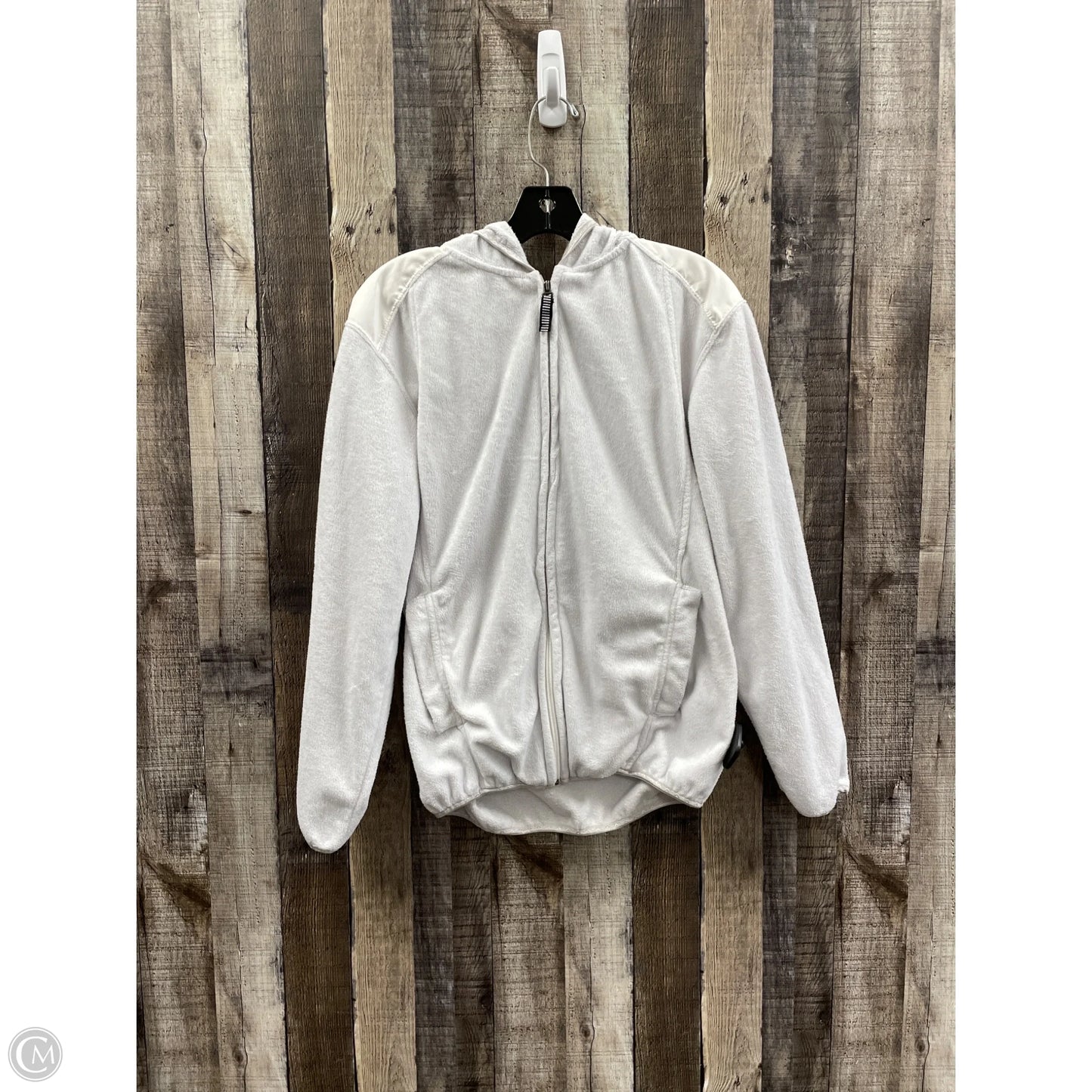 Sweatshirt Hoodie By Cme In Grey, Size: M