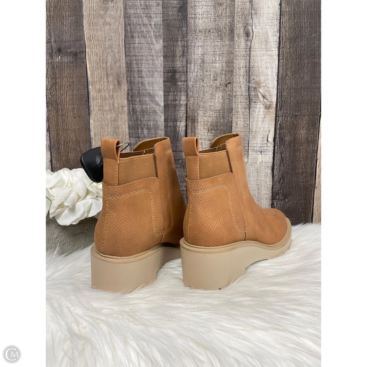 Boots Ankle Flats By Ana In Tan, Size: 7.5