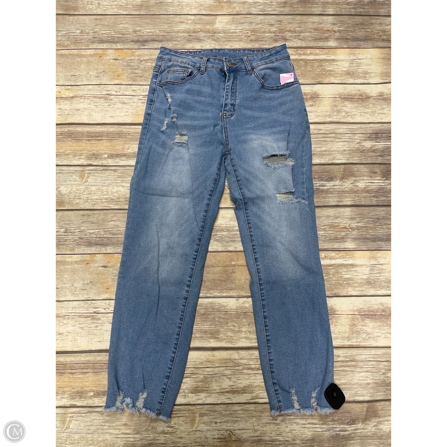 Jeans Straight By Cmf In Blue Denim, Size: 8