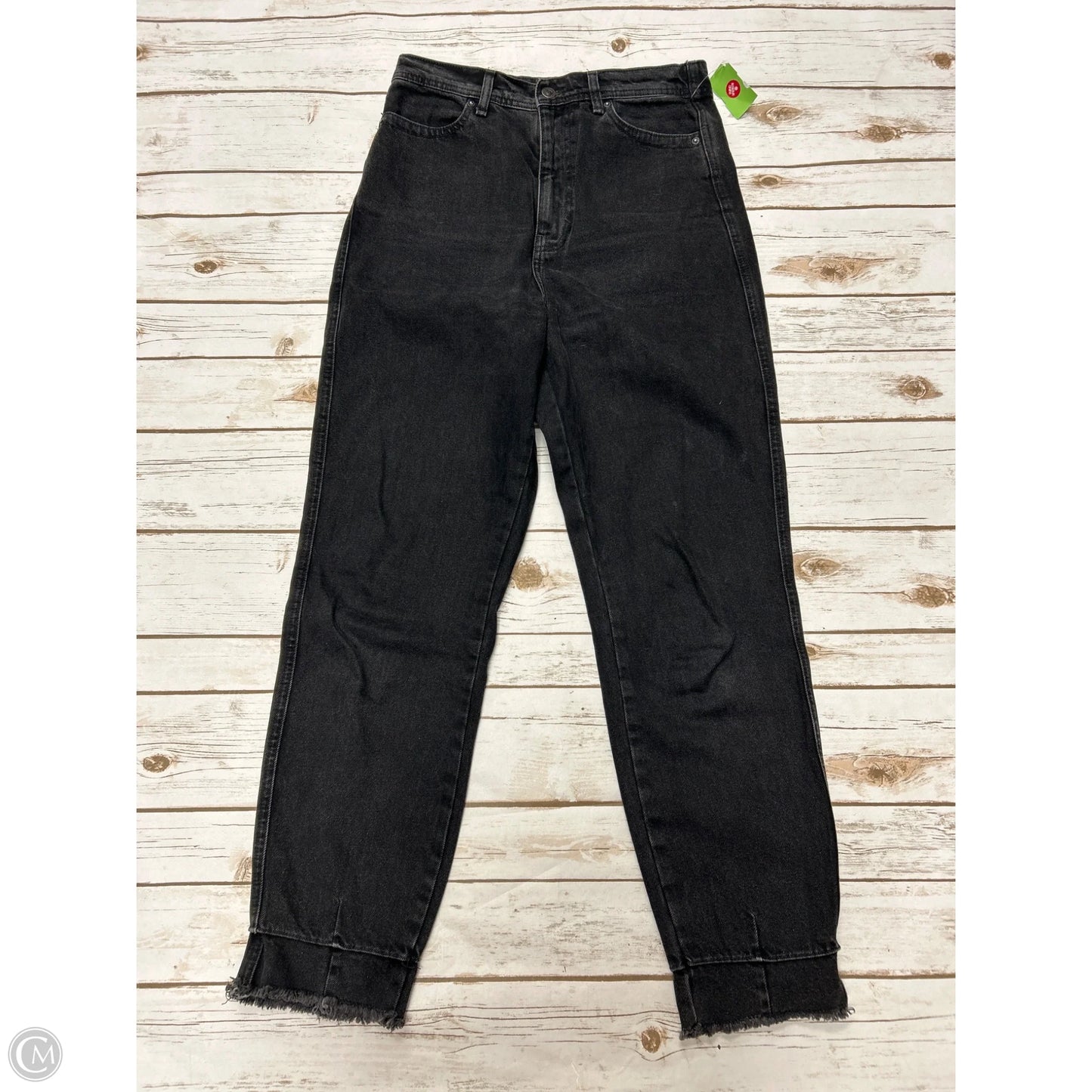 Jeans Straight By We The Free In Black Denim, Size: 6