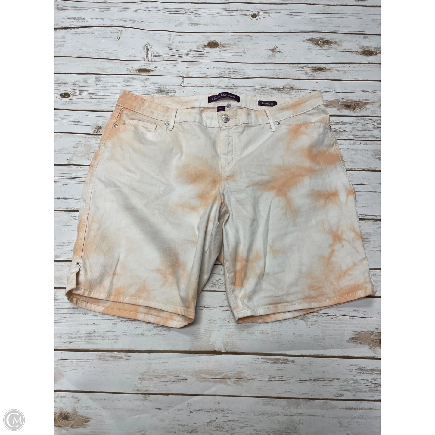 Shorts By Gloria Vanderbilt In Orange, Size: 16