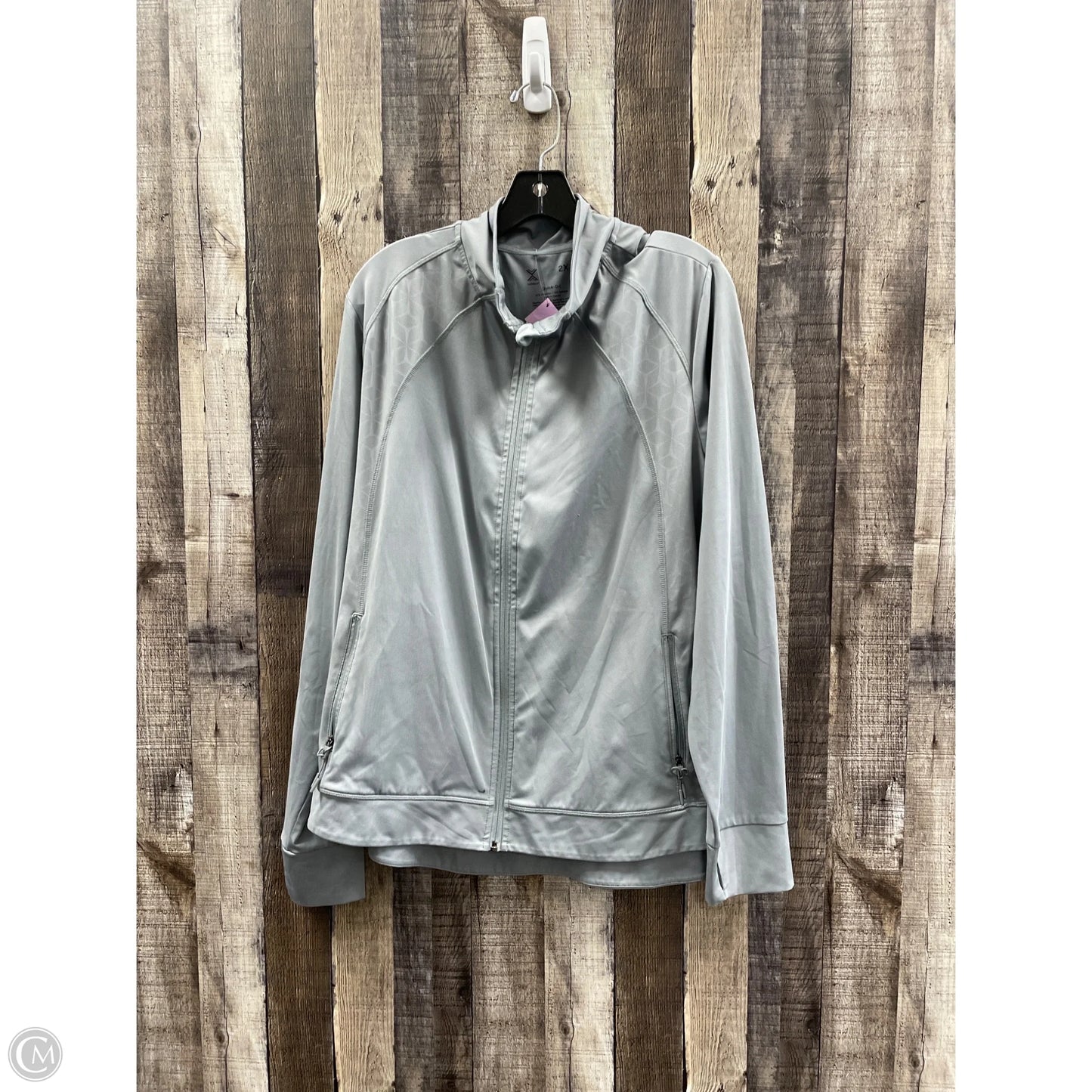 Athletic Jacket By Xersion In Grey, Size: 2x