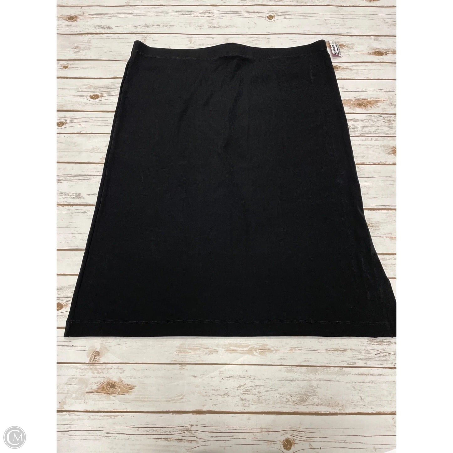Skirt Midi By Chicos In Black, Size: Xxl