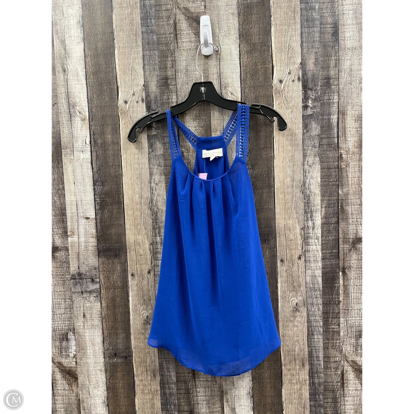 Top Sleeveless By Cme In Blue, Size: L