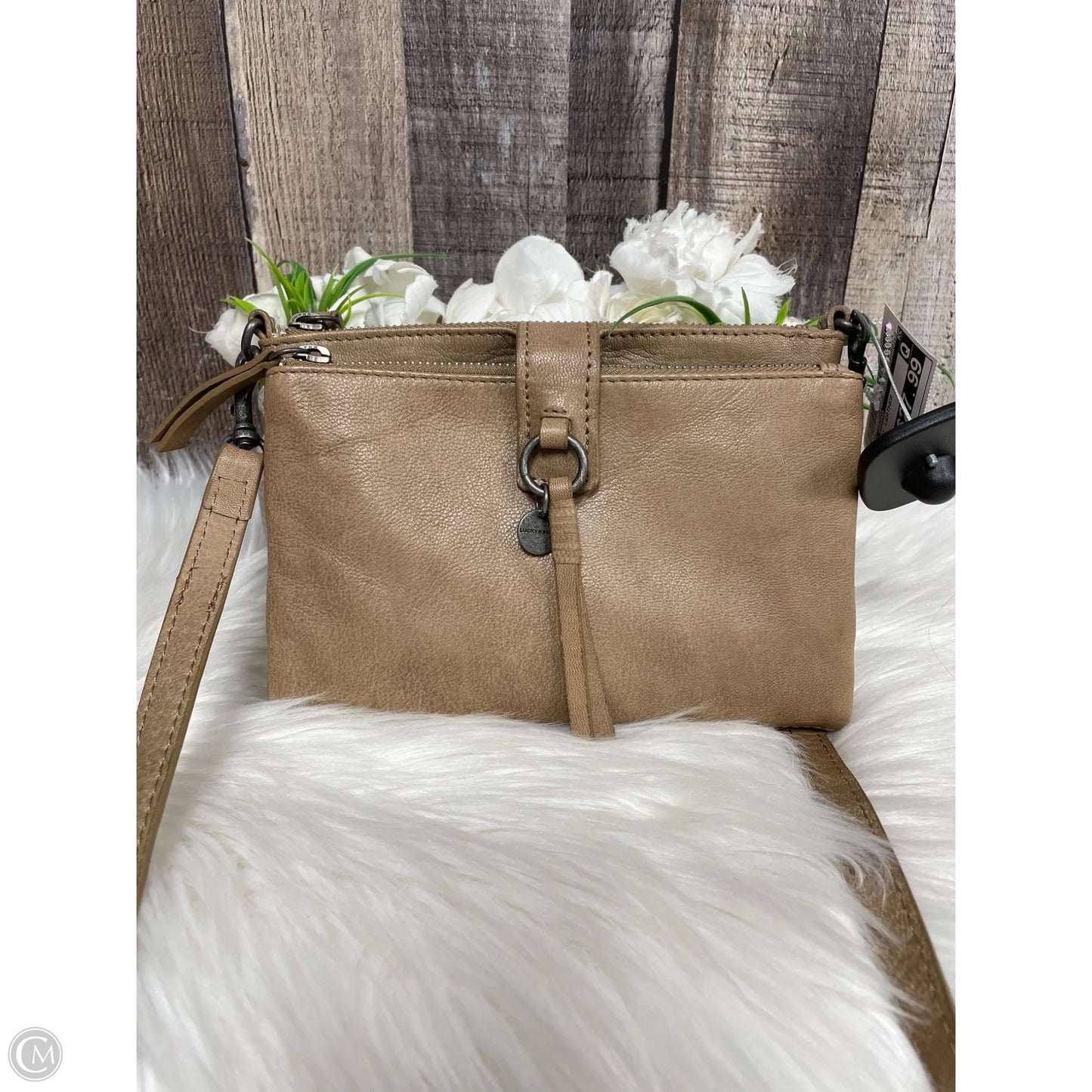 Crossbody Leather By Lucky Brand, Size: Small