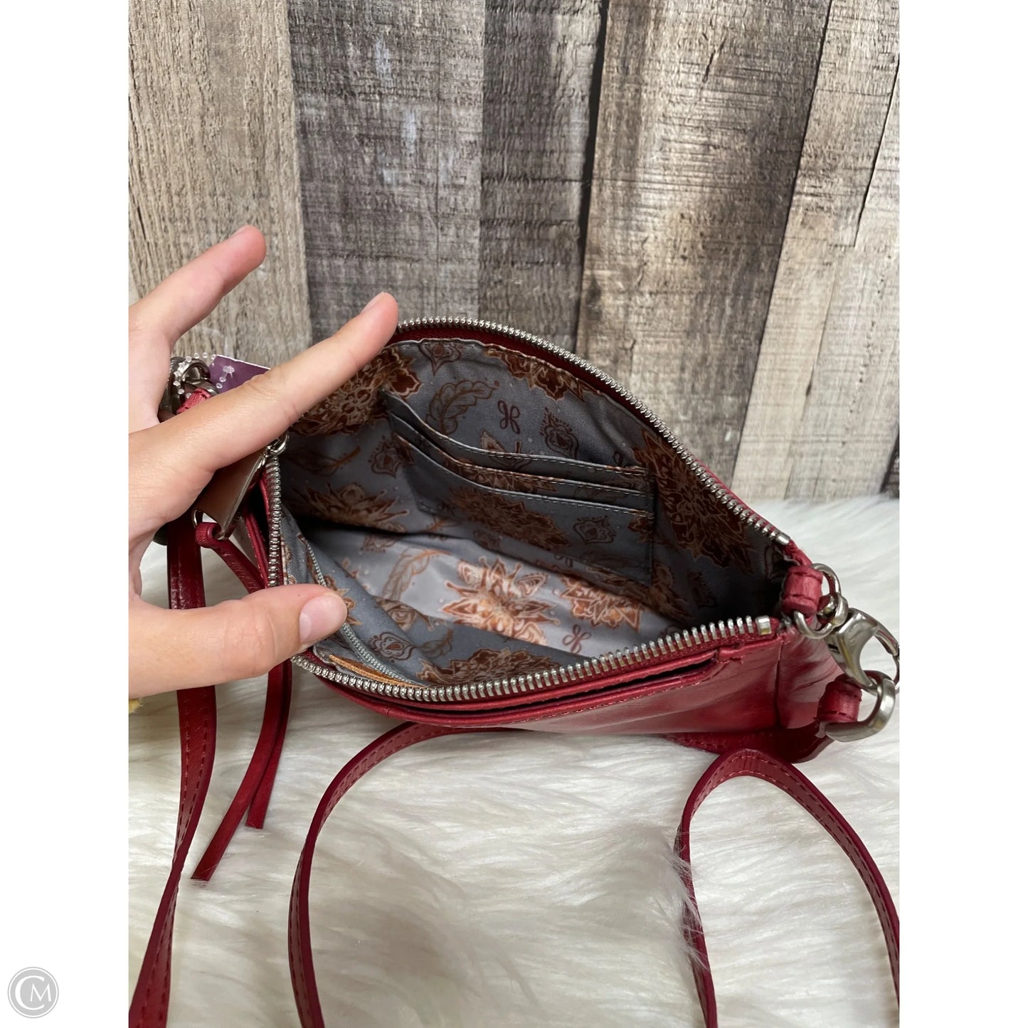 Handbag Leather By Hobo Intl, Size: Small