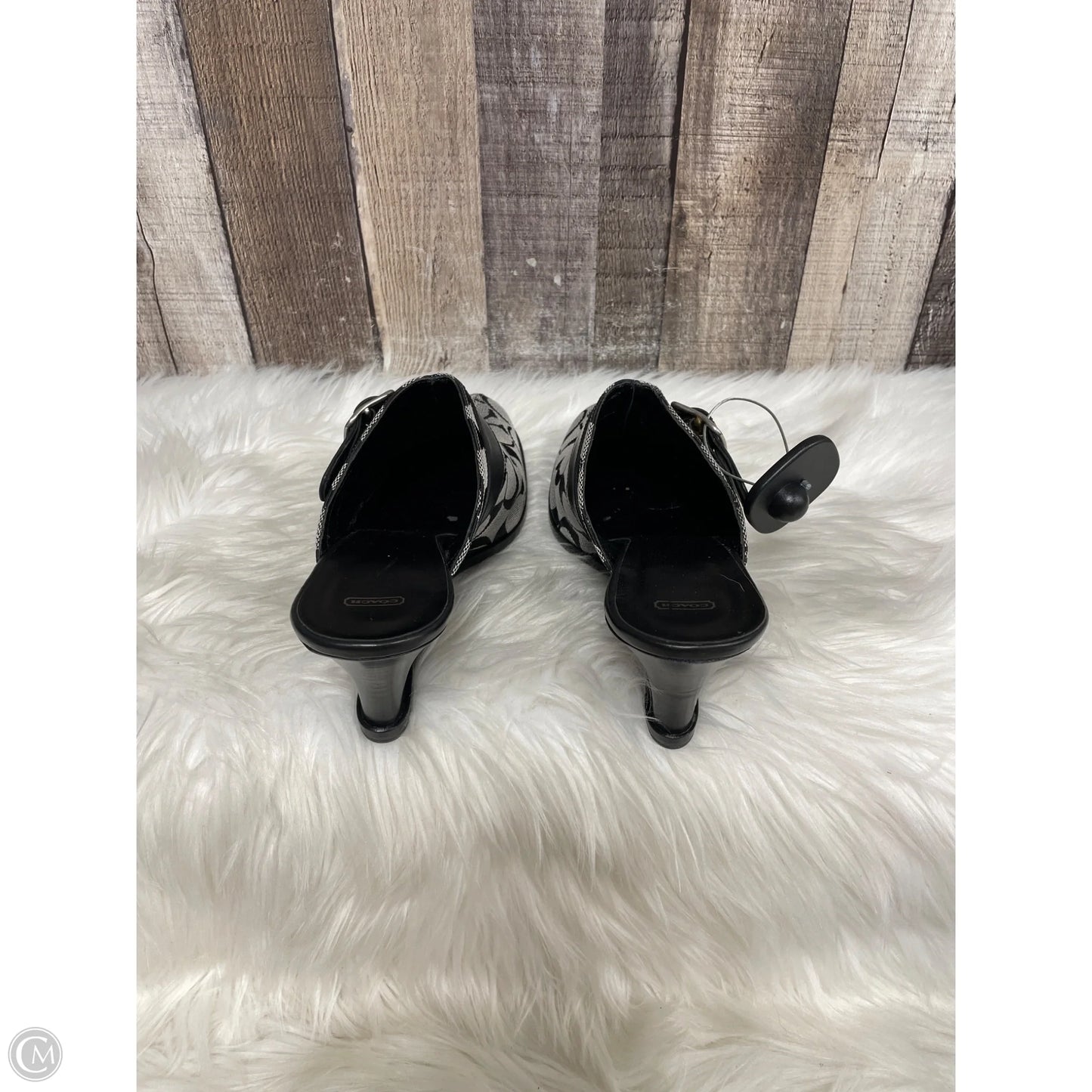 Shoes Designer By Coach In Black & Cream, Size: 9.5