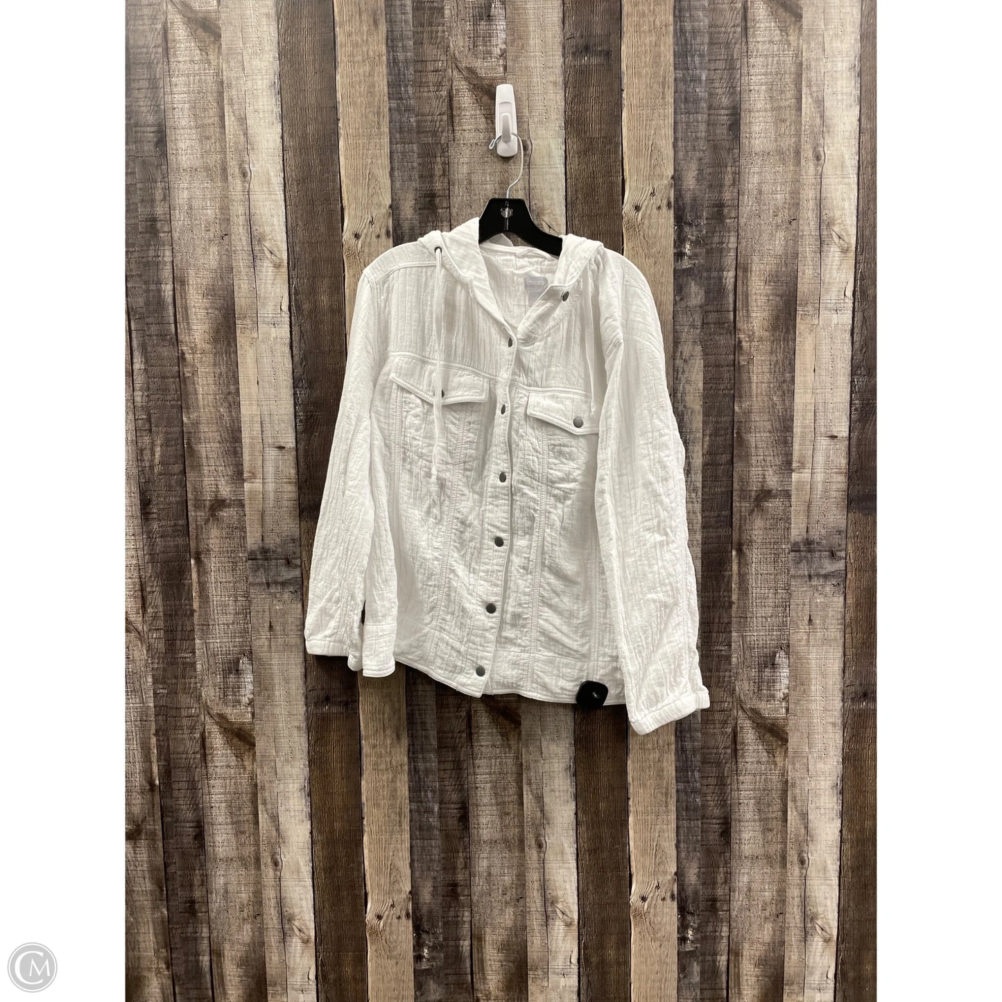 Jacket Other By Chicos In White, Size: Xl
