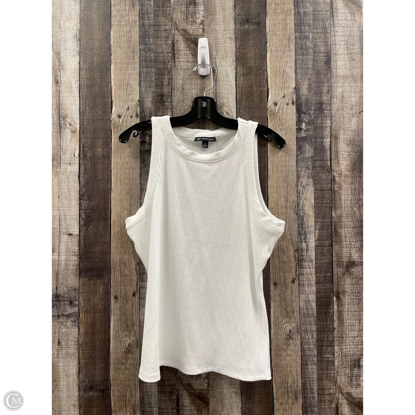 Top Sleeveless By International Concepts In White, Size: Xxl