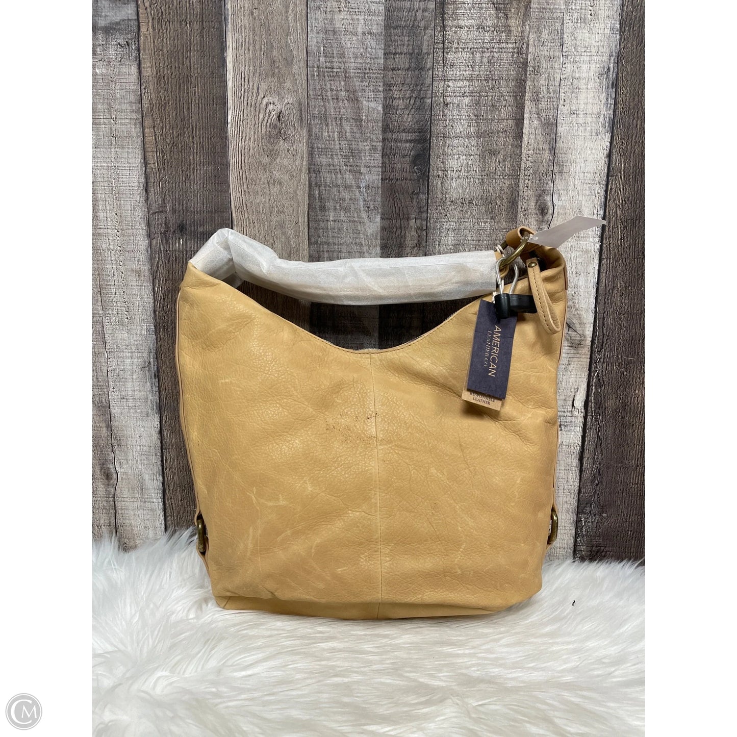 Handbag Leather By Cme, Size: Large