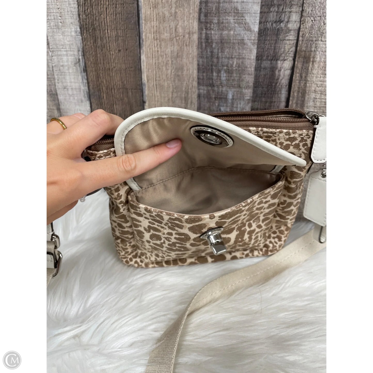 Crossbody Designer By Coach, Size: Small