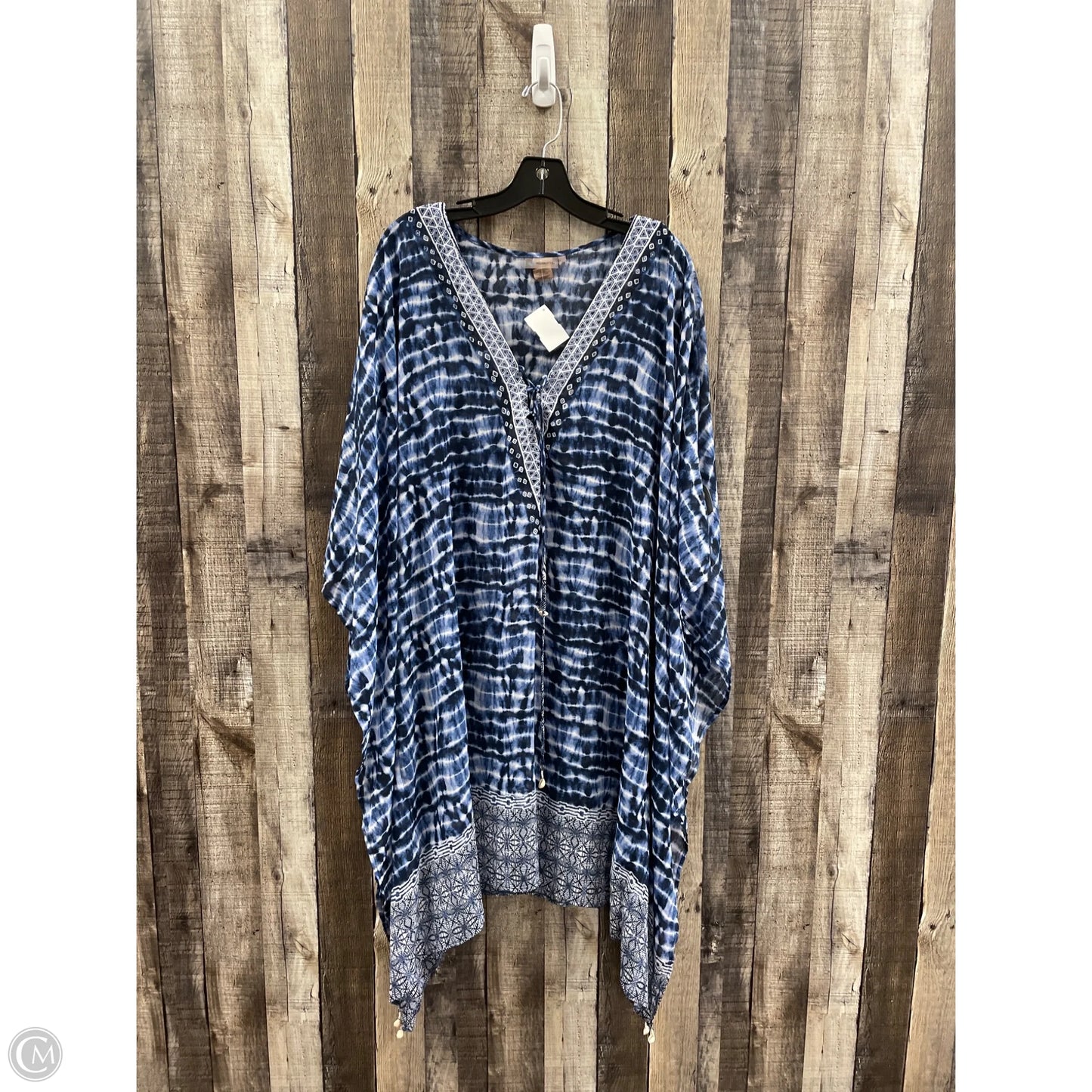 Swimwear Cover-up By Rod Beattie In Blue, Size: 2x