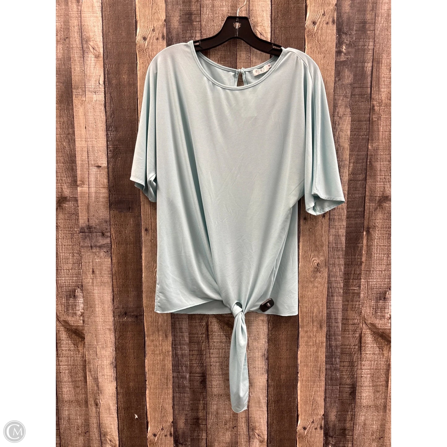 Top Short Sleeve By Cme In Blue, Size: M